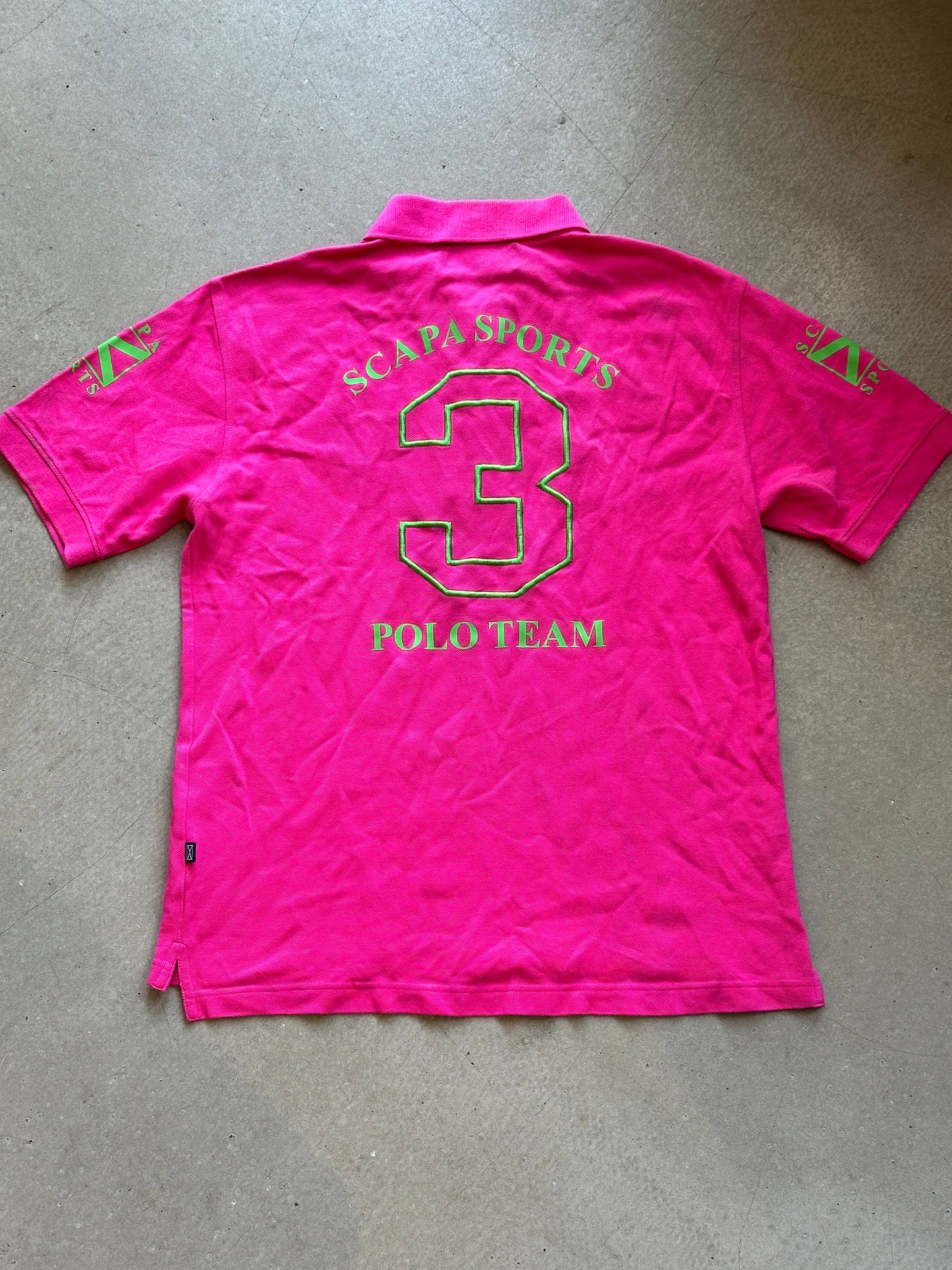 Scapa Sports Polo Pink Size M