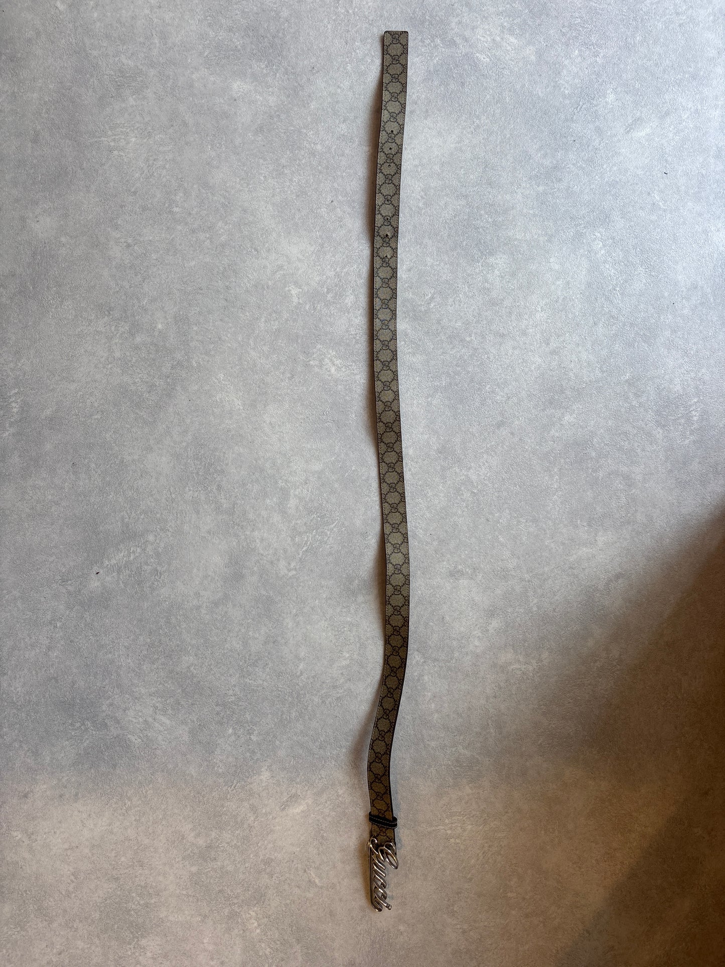 Gucci Monogram "GUCCI" Buckle 115 cm