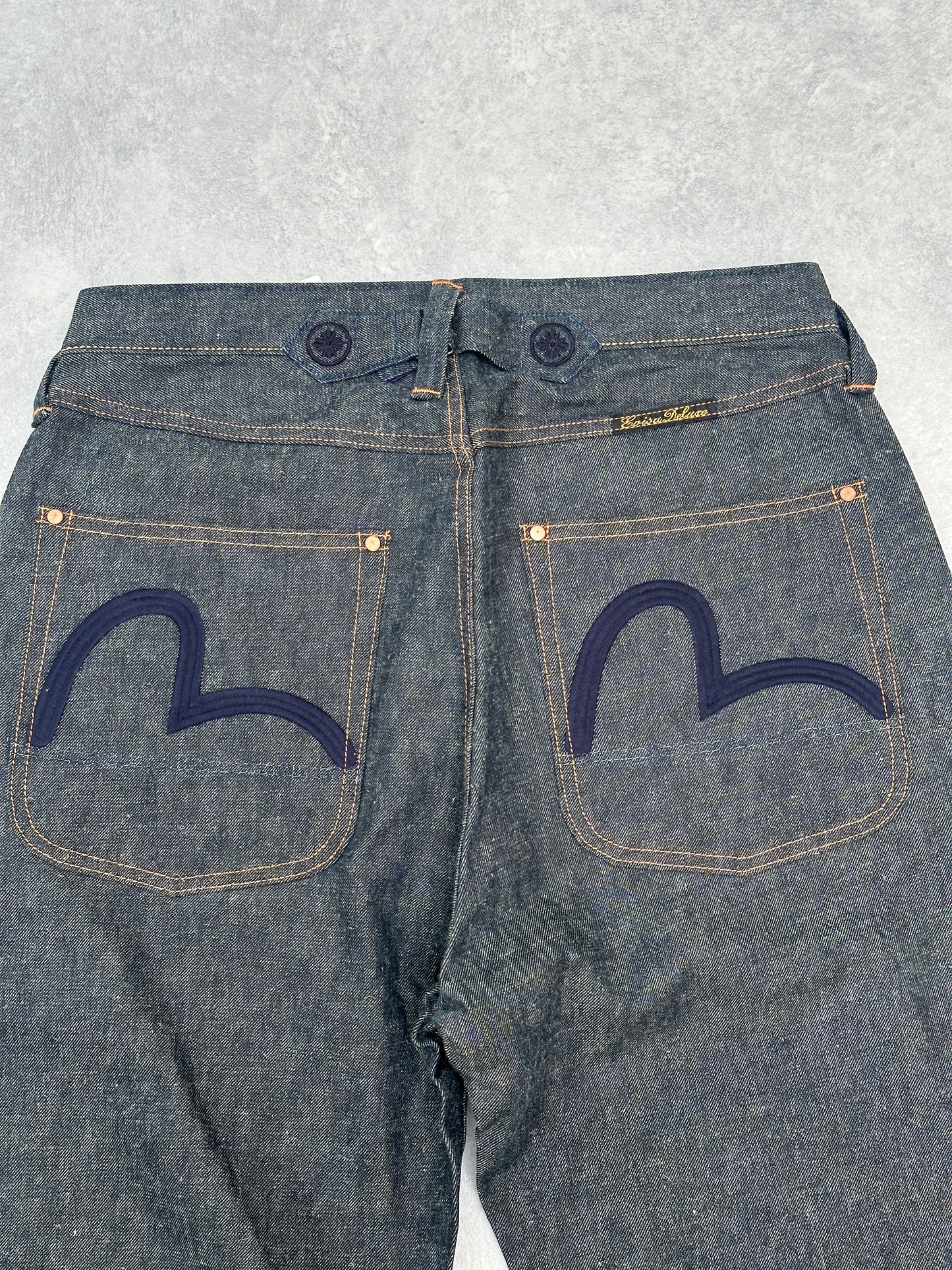Evisu Deluxe White Oak Cone Denim Jeans 36