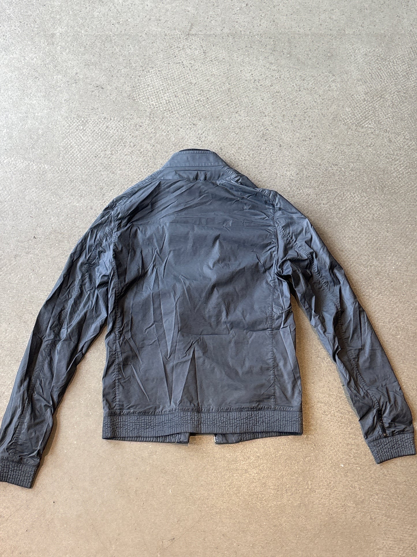 Vintage Prada Jacket Double Zipper Grey 50