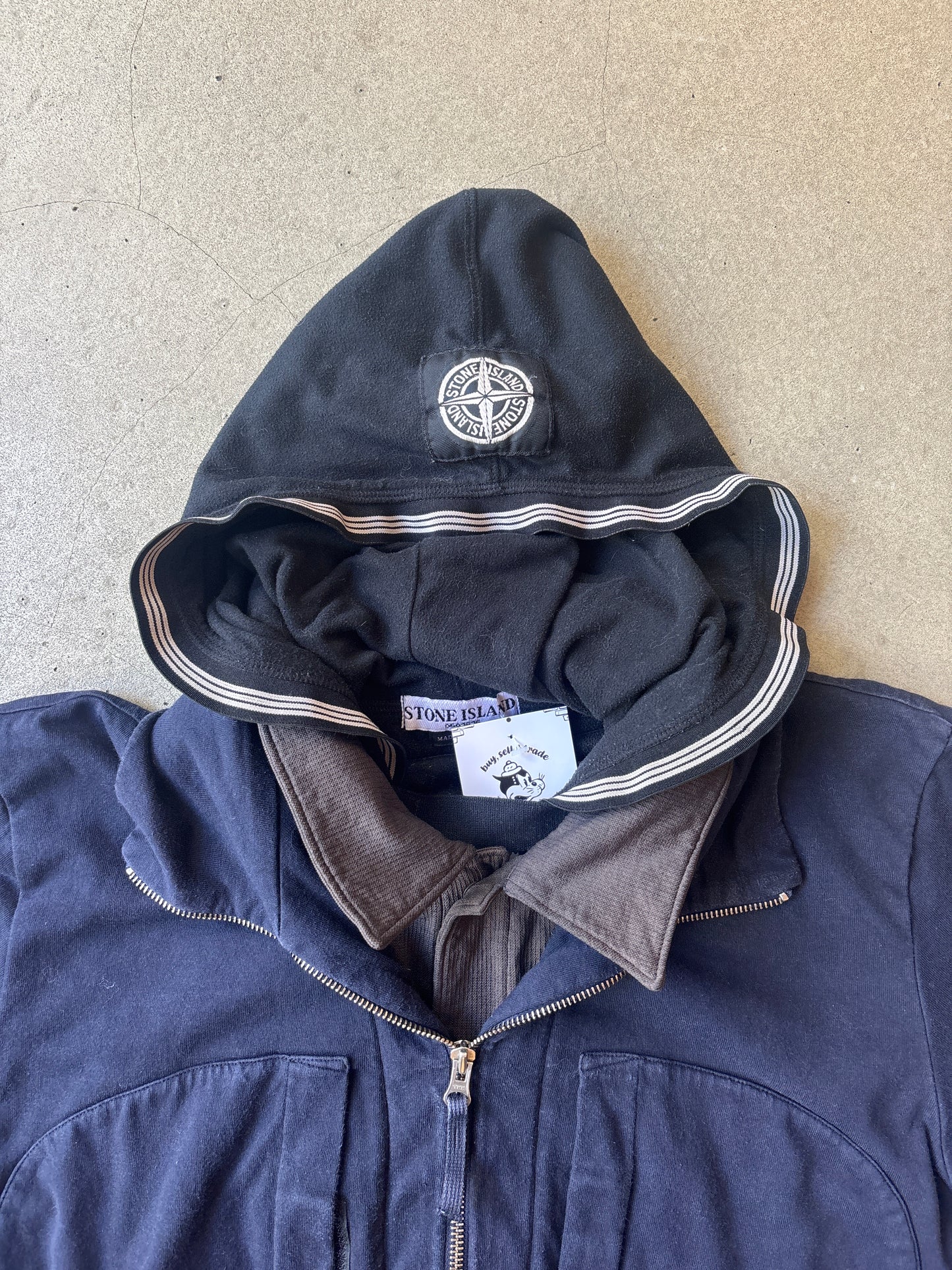 Vintage Stone Island Sweater Navy L