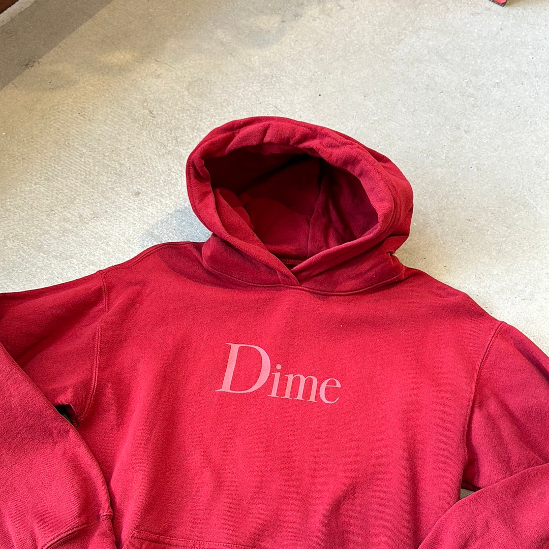 Dime Hoodie Red Size S