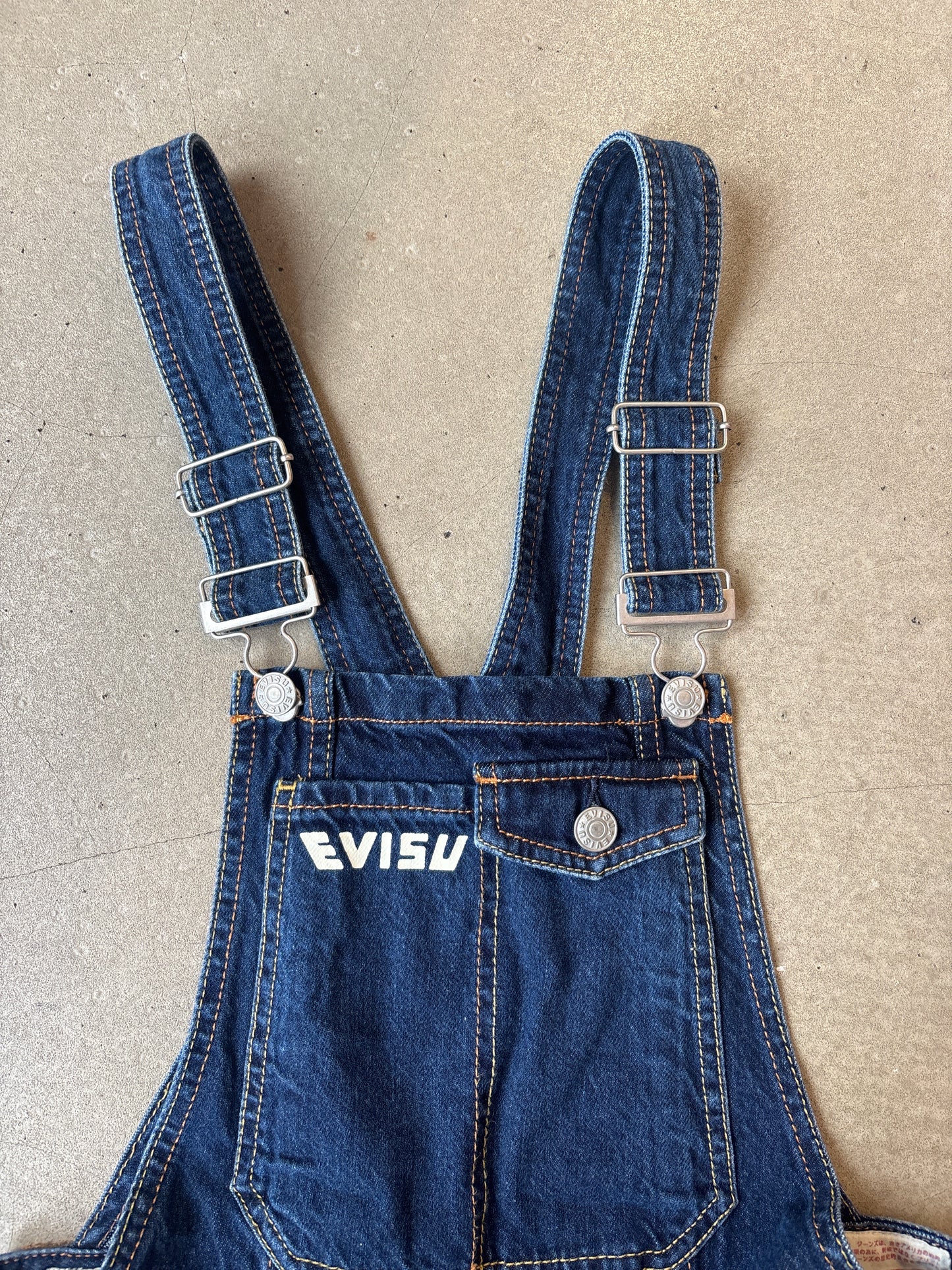 Evisu Denim Dungarees XS