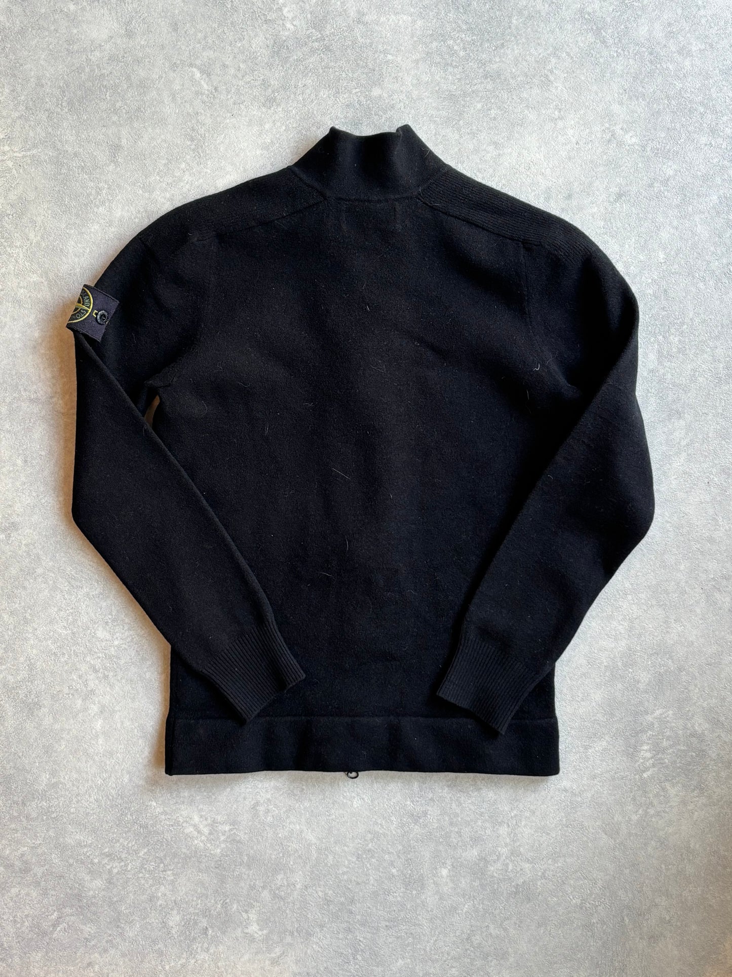 Stone Island Fleece Zip Black Small