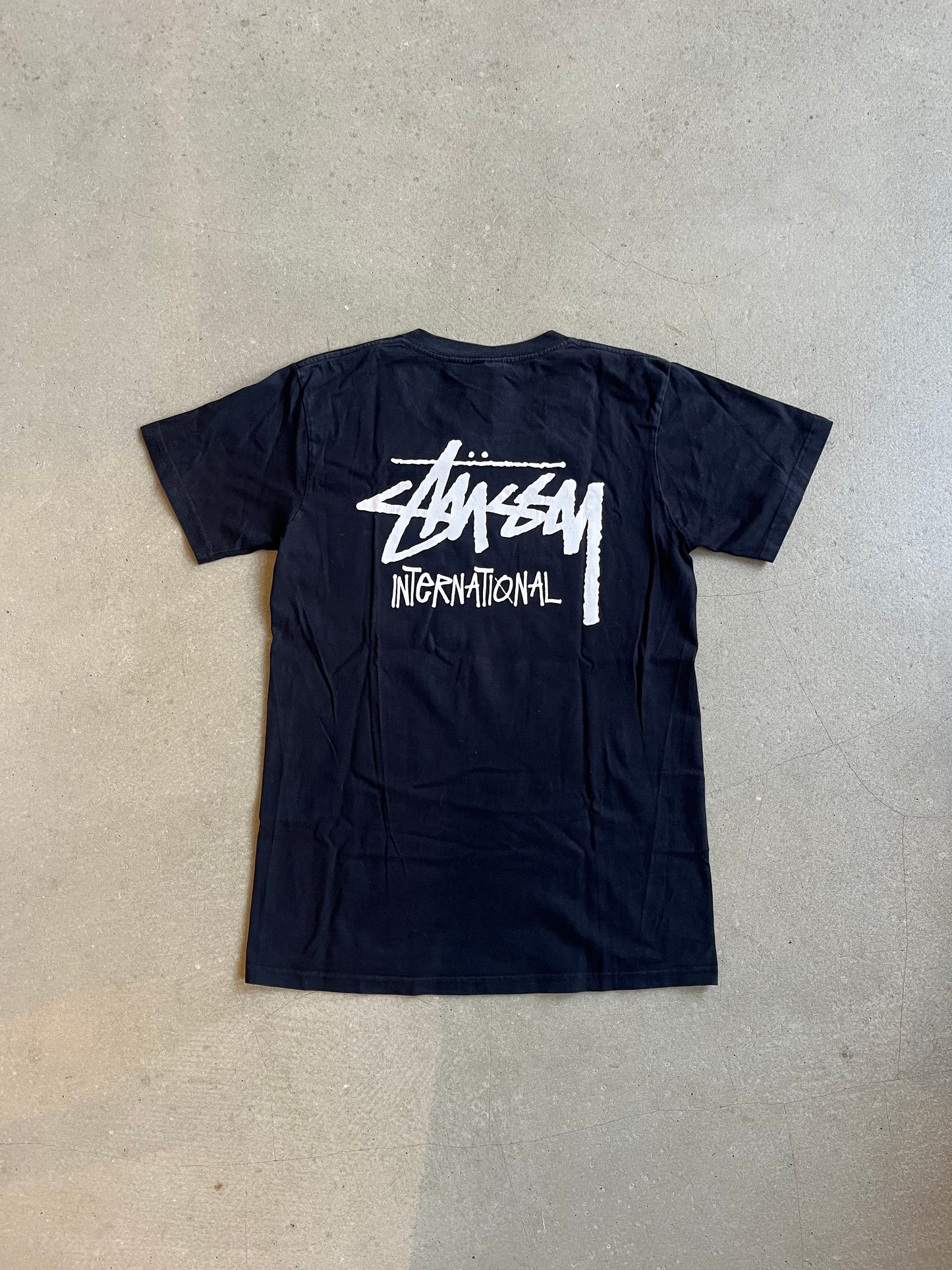 Stussy International Logo Tee Black M