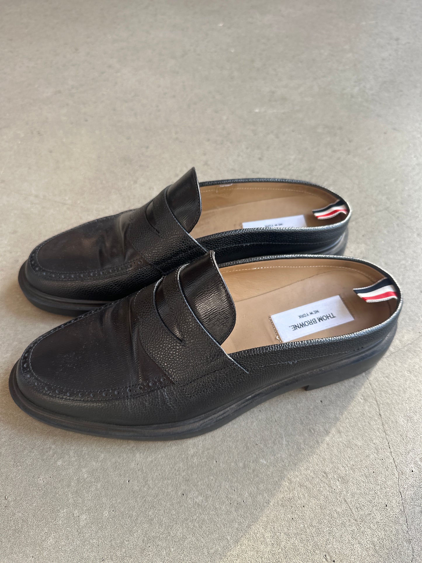 Thom Browne Penny Loafers Black EU 44