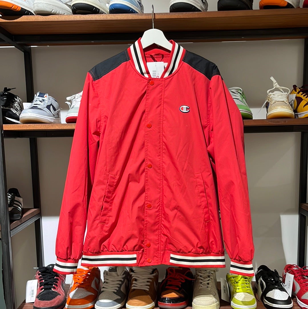 Champion x Supreme Warm Up Varsity Jacket Red L