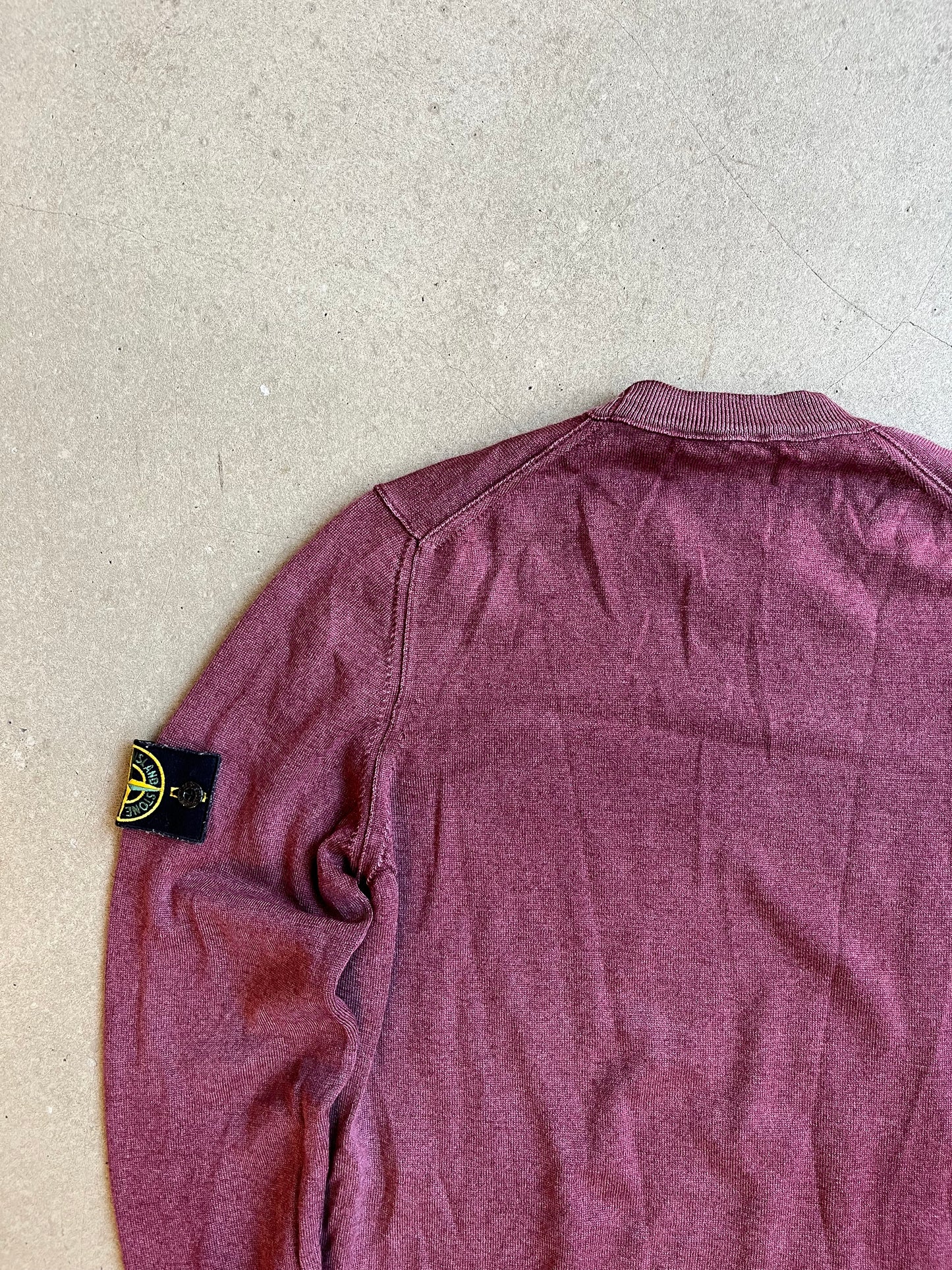 Stone Island Lana Wool Knit Red Small