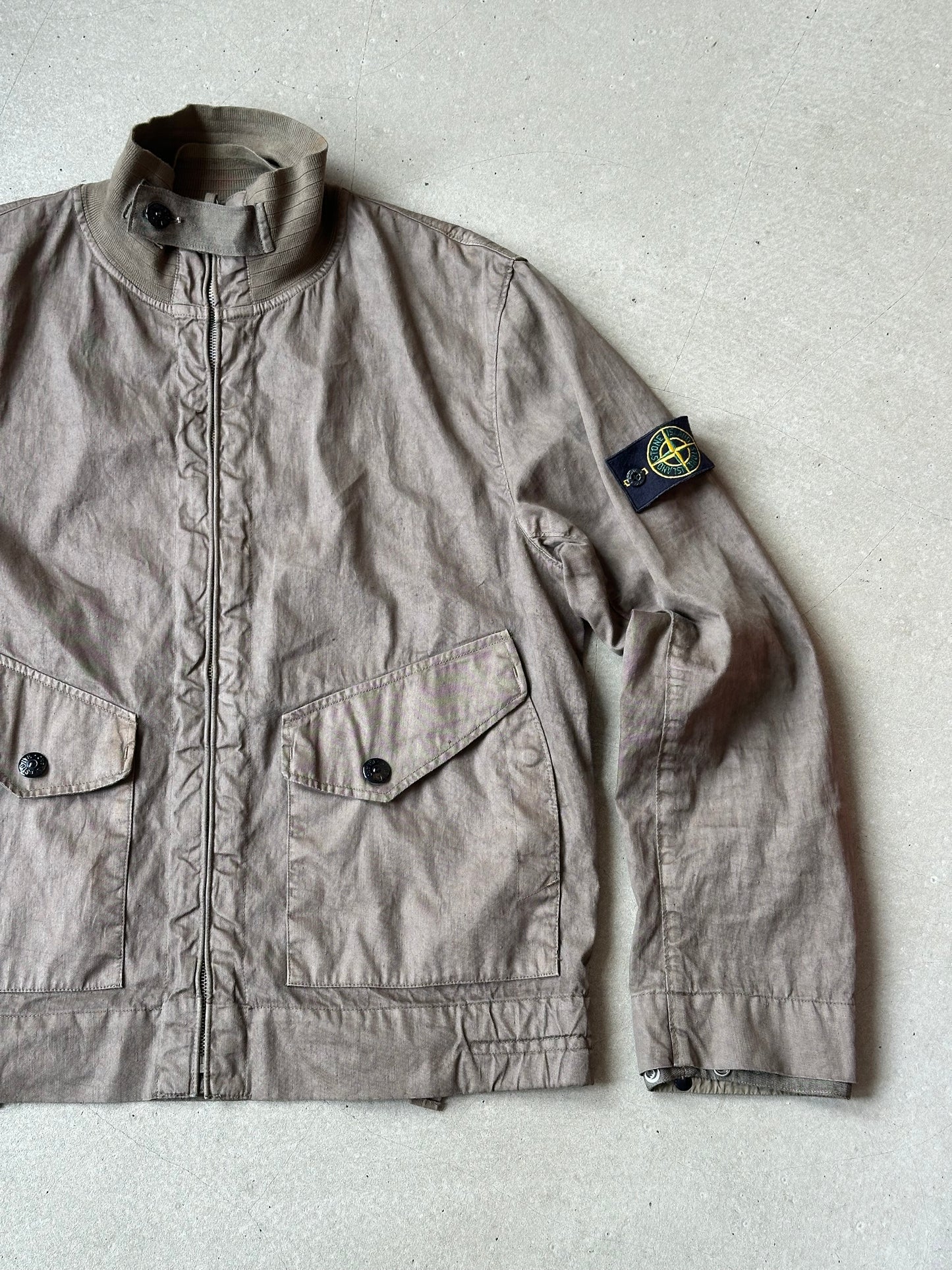 Vintage Stone Island Army Jacket Brown L