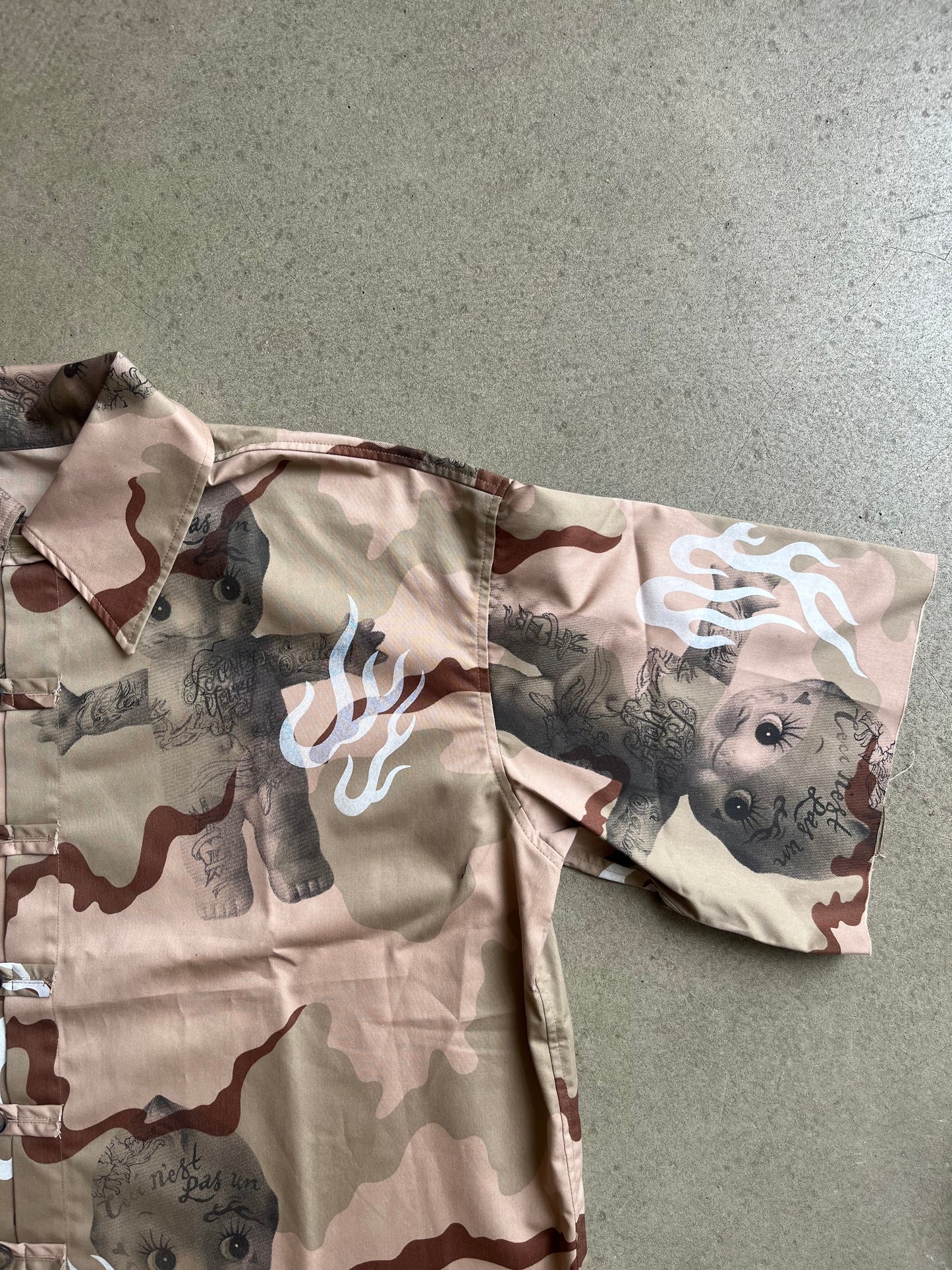 Atelier Reservé Camo Hawaii Shirt Desert Camo