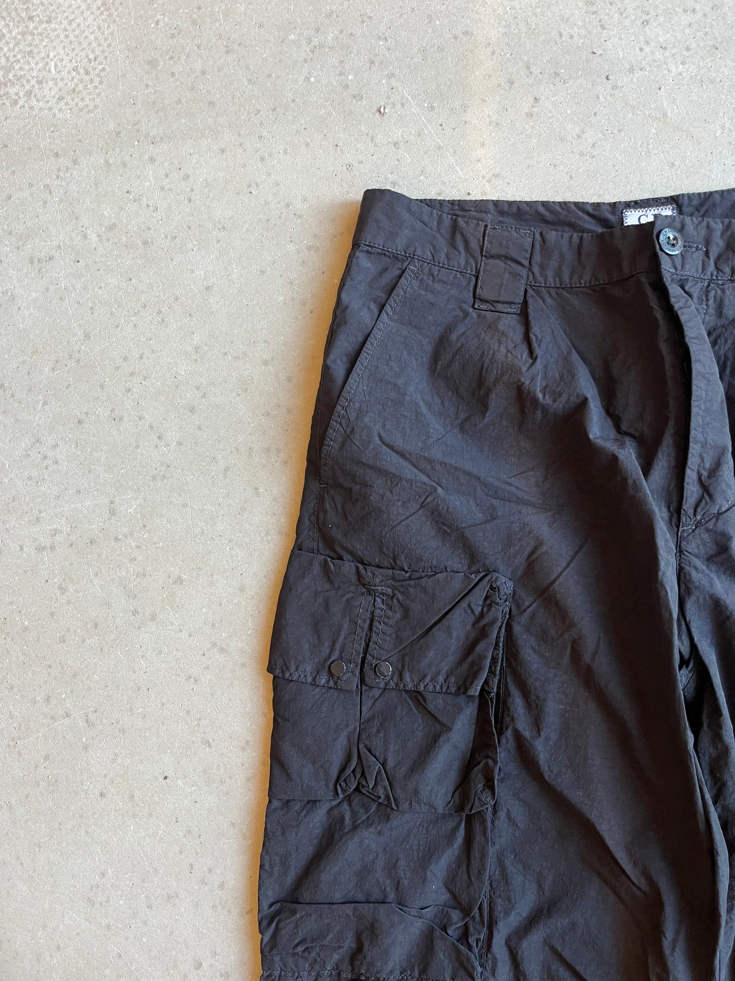 C.P. Company Flatt Nylon Cargo Pants Black M