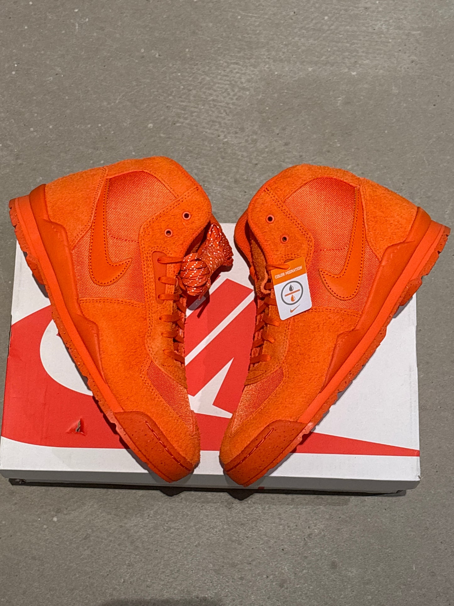 Nike Air Baltoro Stüssy Safety Orange Size 44.5