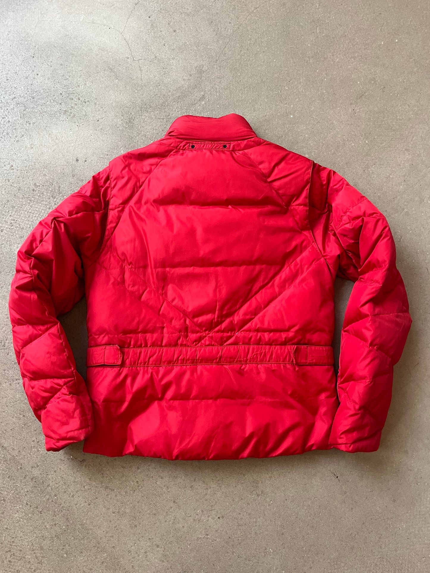 Stone Island Denim 2005 Goose Down Puffer Jacket Large Red