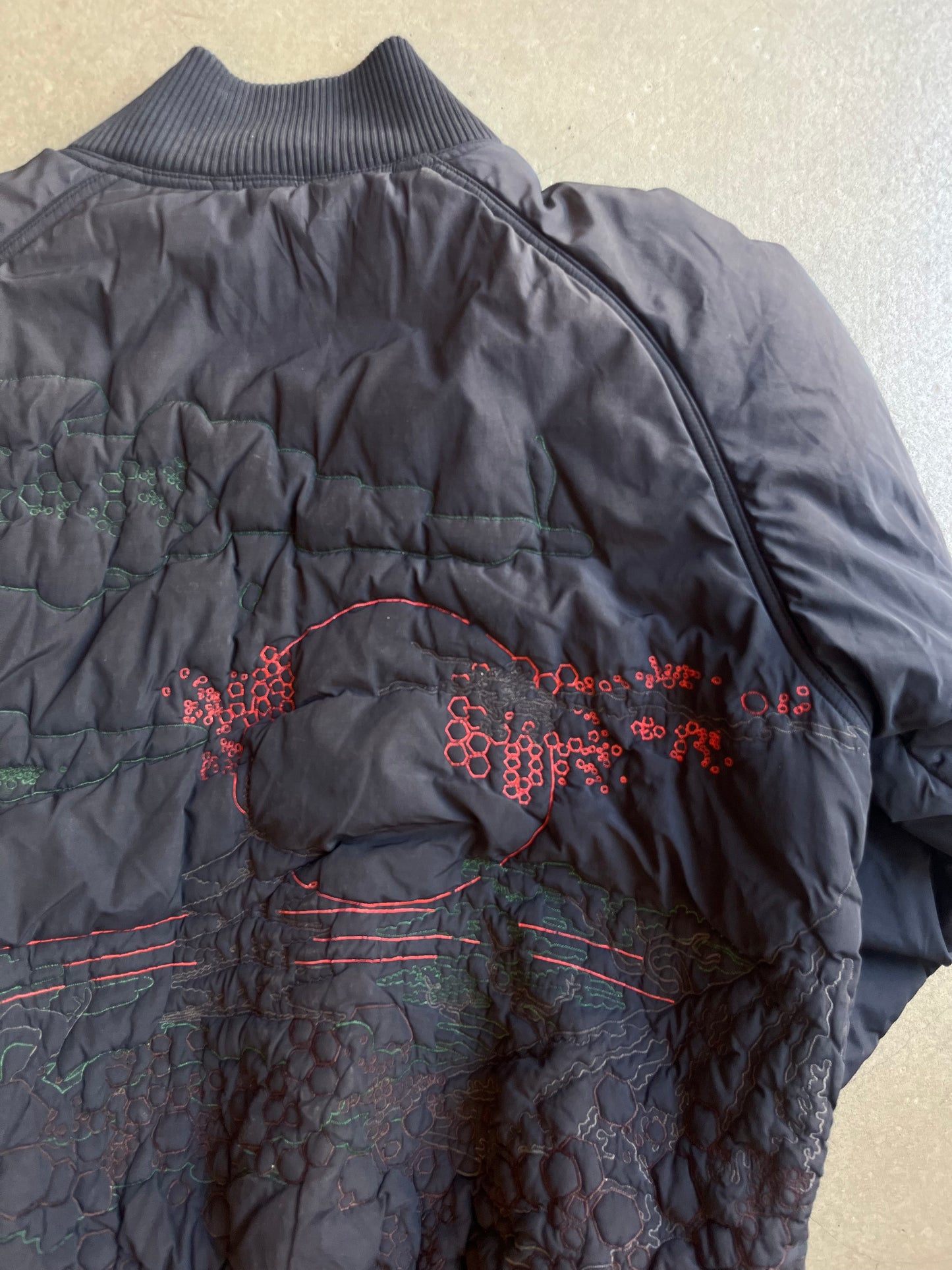 Maharishi Stitched Bomber Jacket Black Large