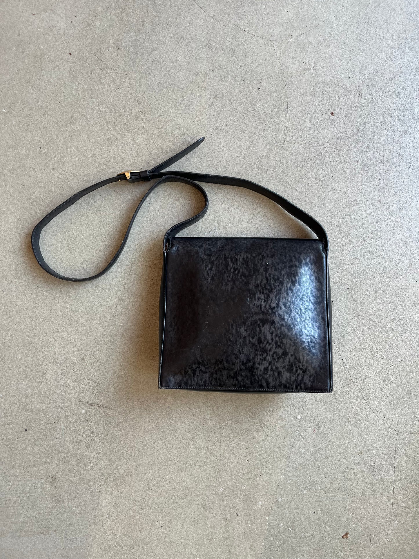 Christian Dior Leather Sling Bag Black
