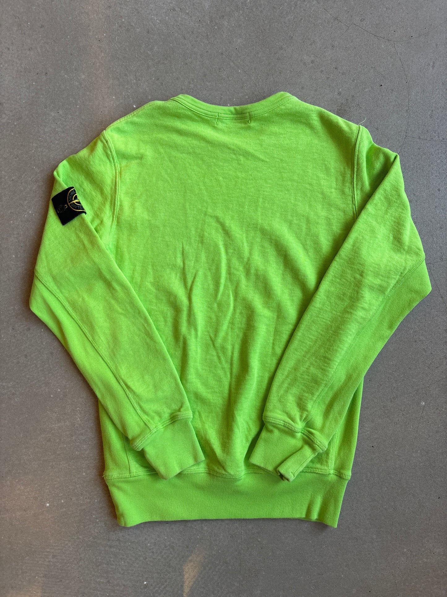 Stone Island Bright Green Sweater Medium
