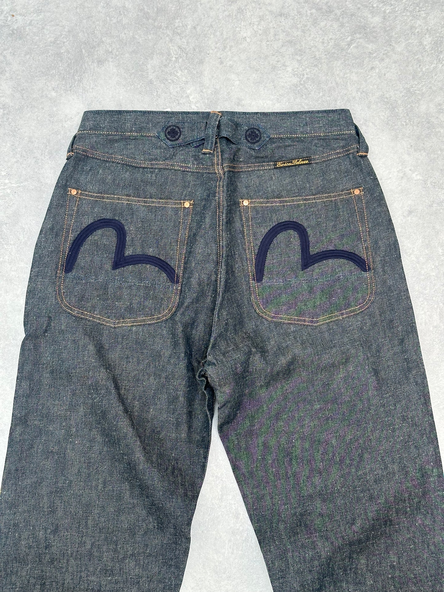Evisu Deluxe White Oak Cone Denim Jeans 36