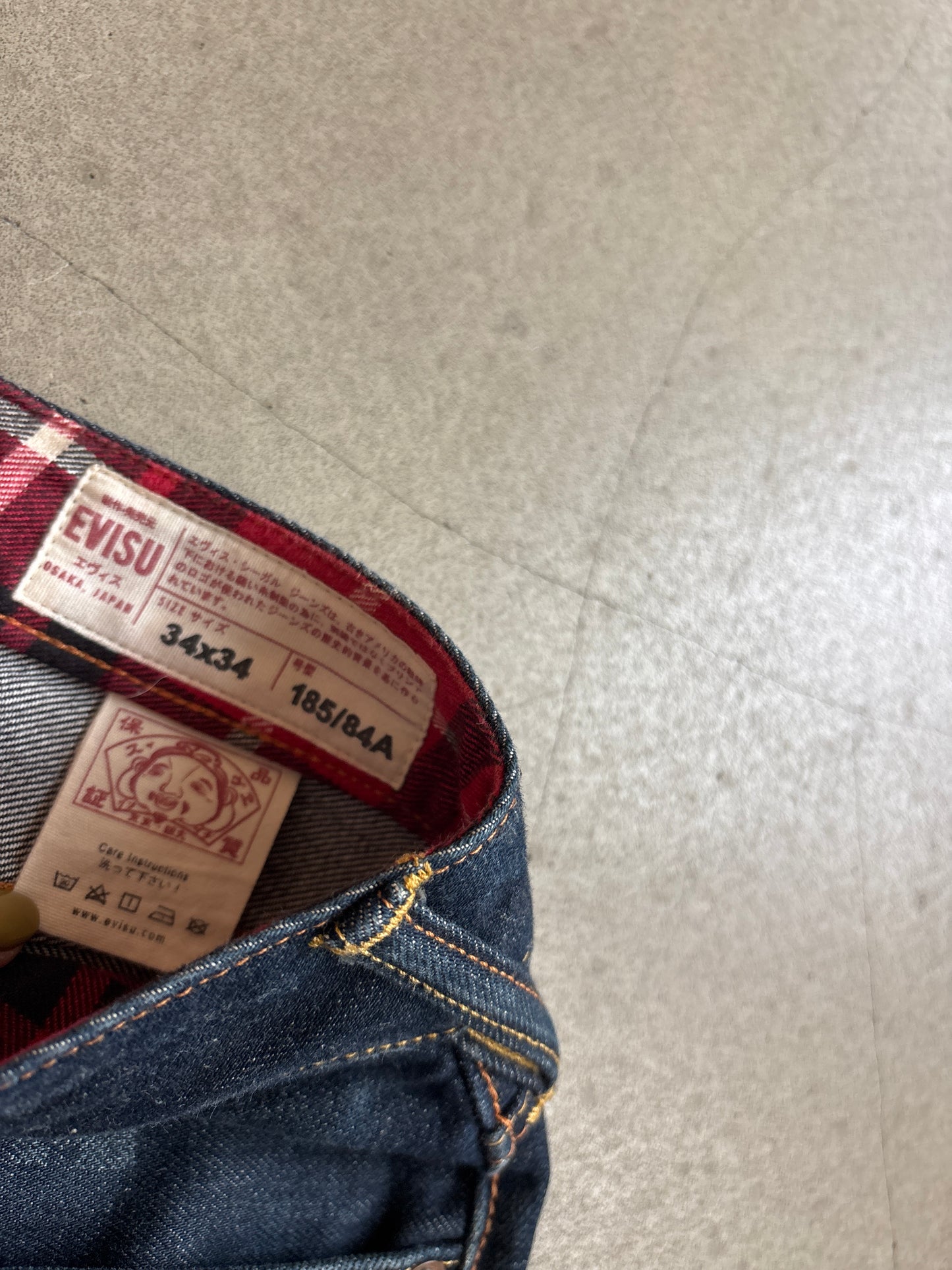 Evisu Denim Patches Jeans 34x34