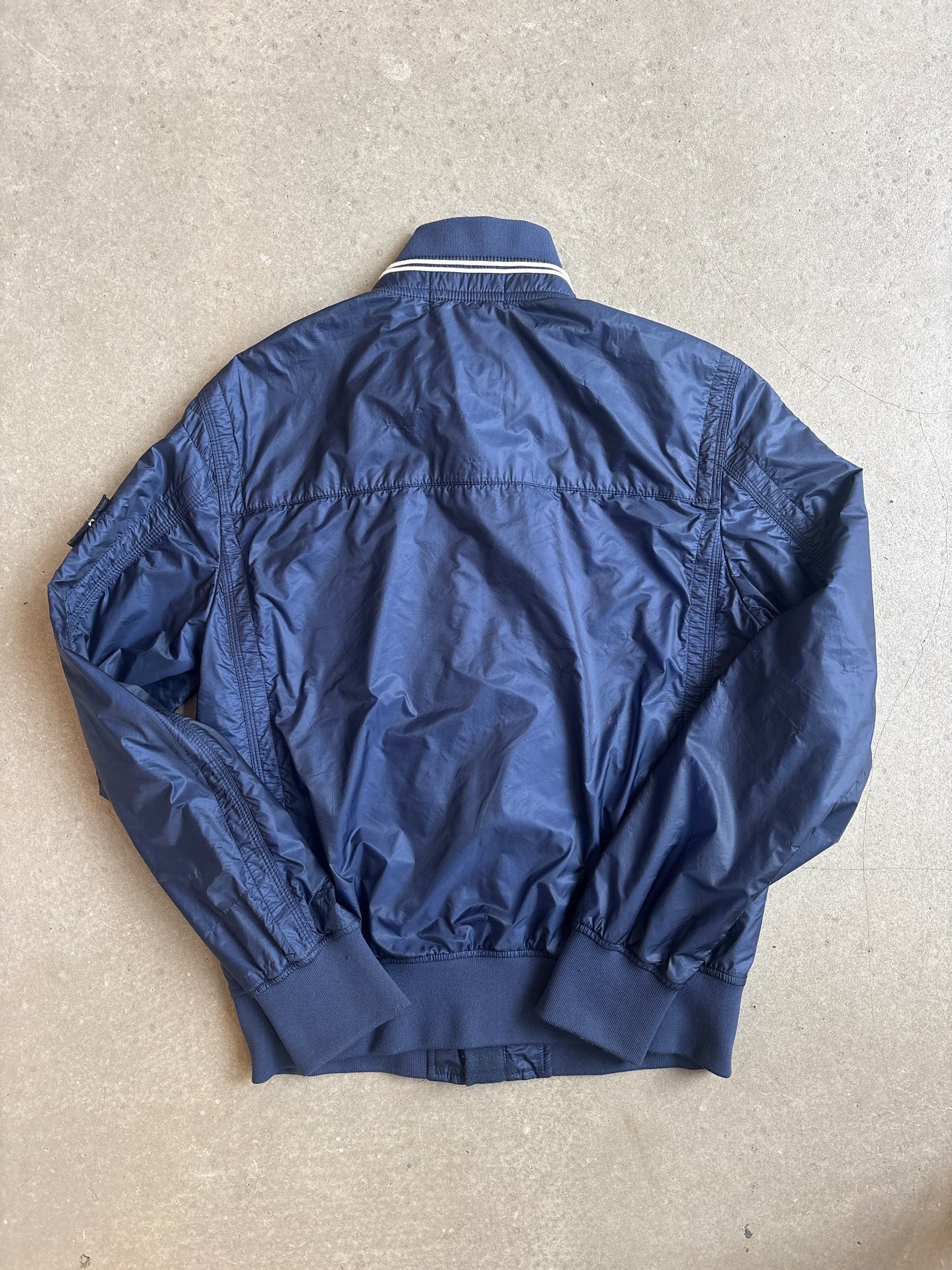 Stone Island Micro Rip Stop 7 Den Tyvek Shield Jacket Navy S