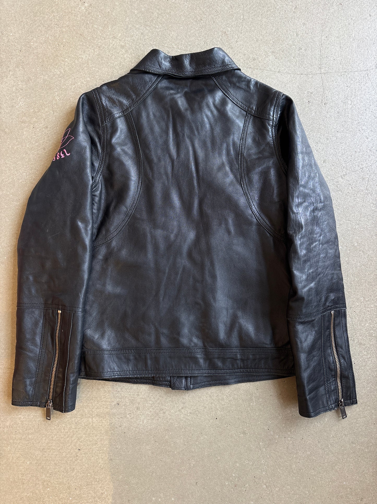 Diesel leather Jacket Women XL