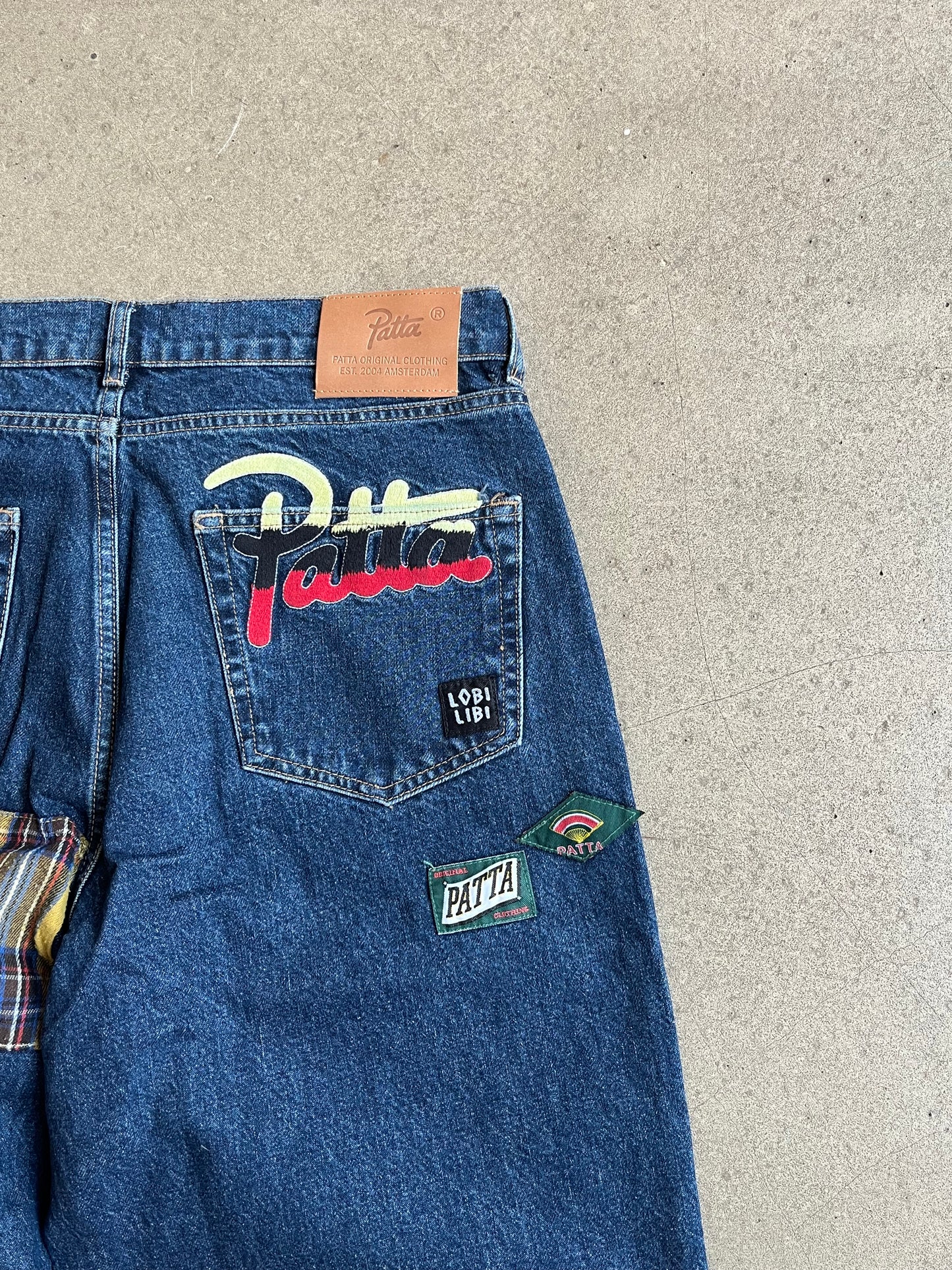Patta Whole Lotta Labels Denim Pants Blue 34