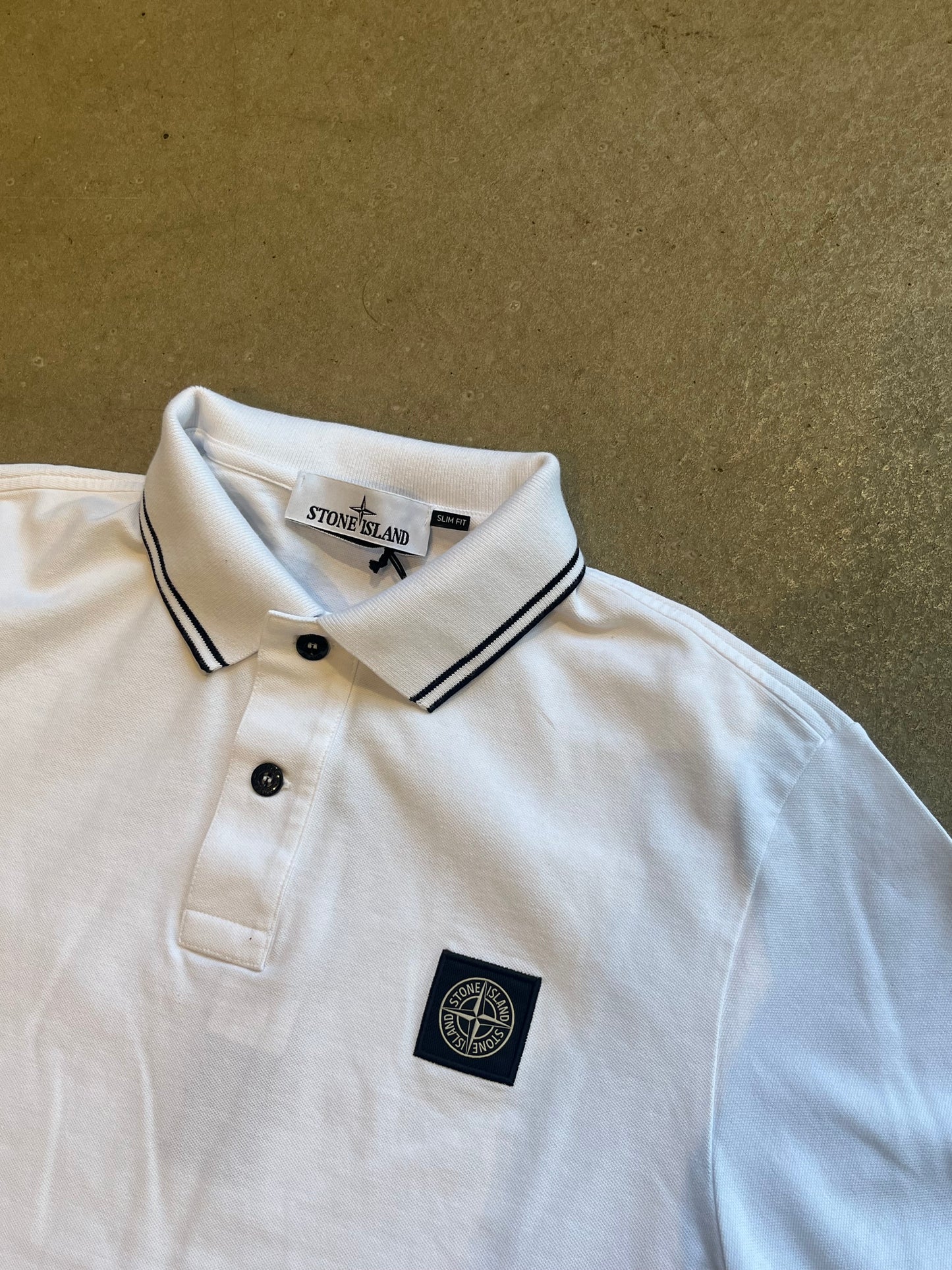 Stone Island Polo White M