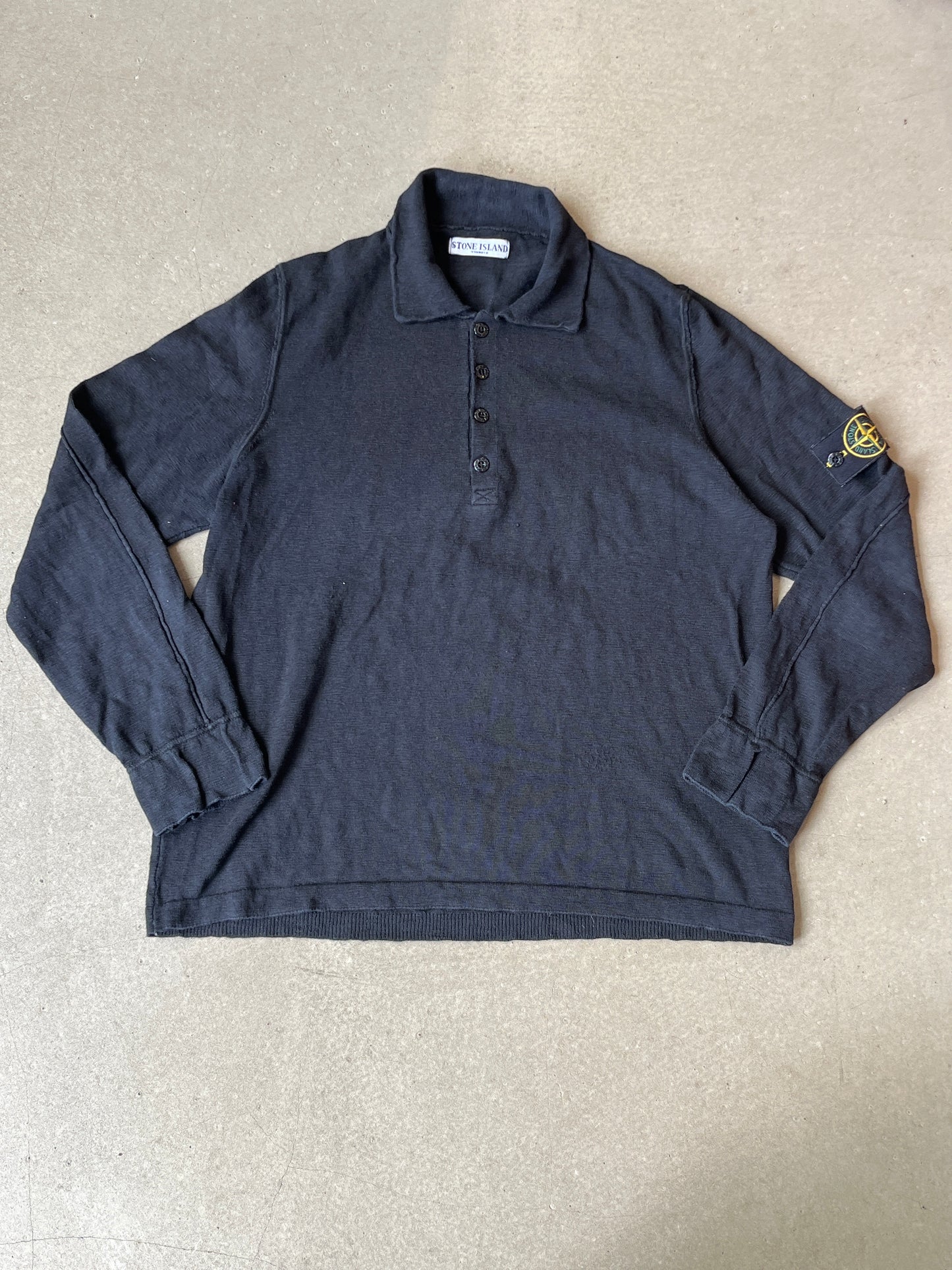 Stone Island Knitted Polo Shirt XL