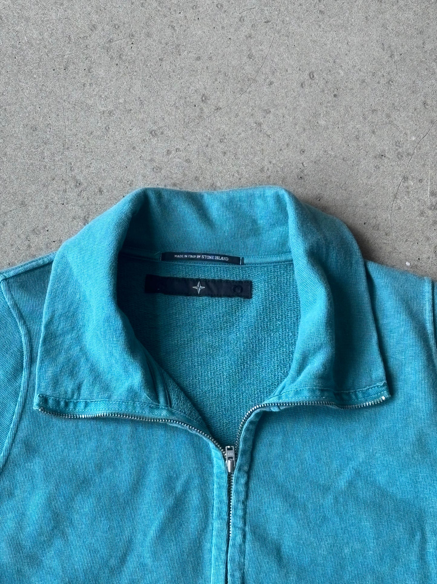 Stone Island Denims Full Zip Sweater Teal L