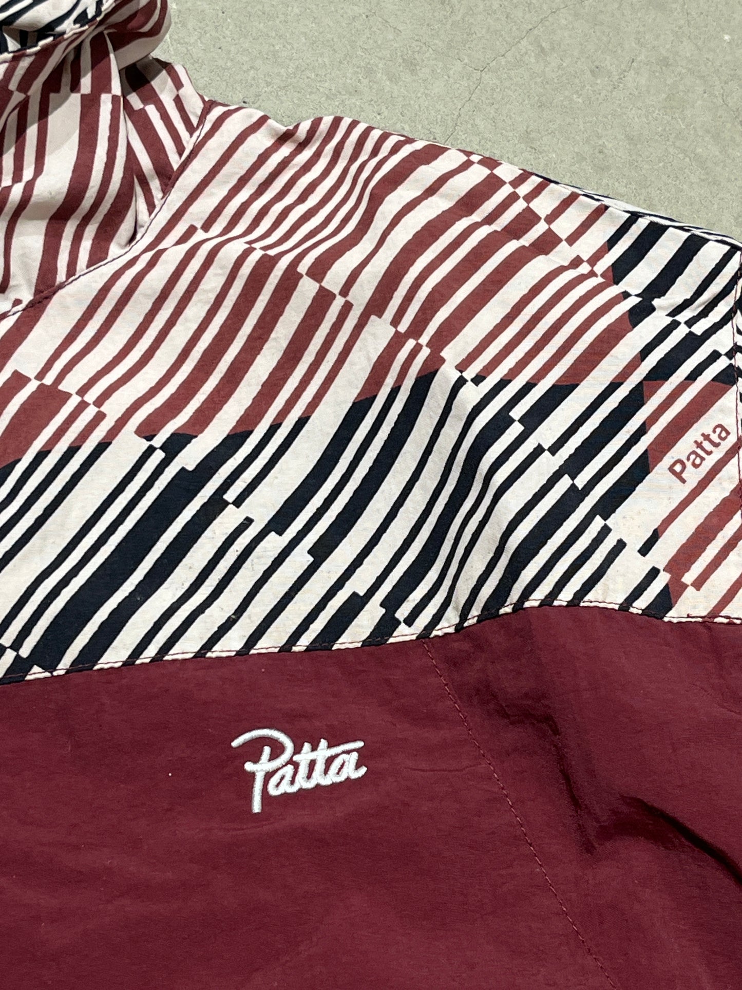 Patta Track Jacket Burgundy S