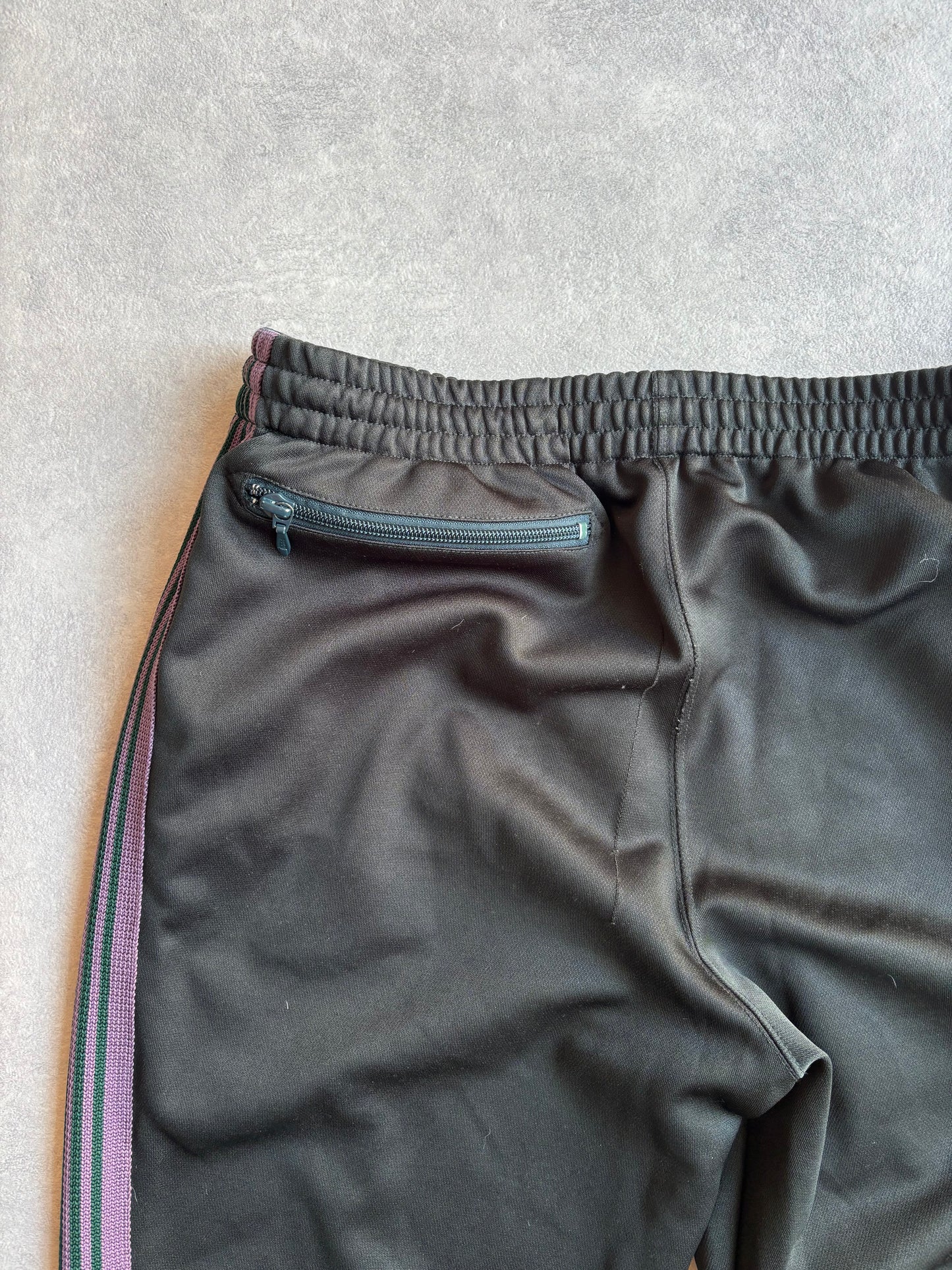 Needles Track Pants Papillon Embroidery Army Green /Purple M