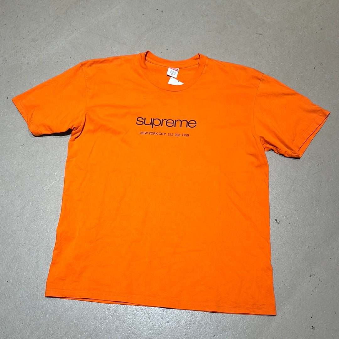 Supreme NYC Tee Orange XL