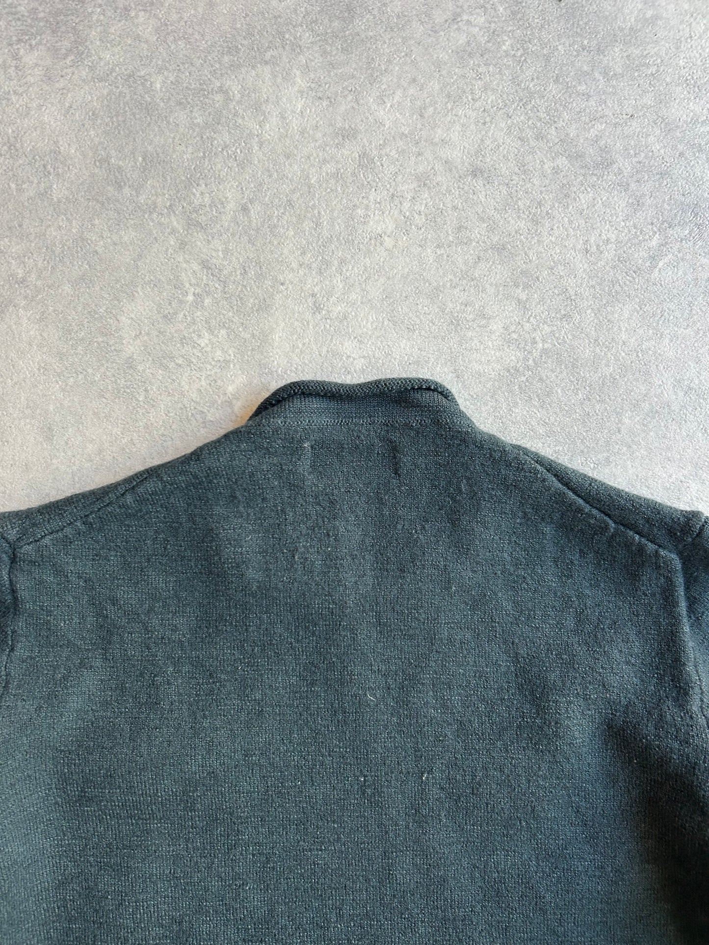Stone Island Dark Green Cut Turtle Wool Sweater XXL