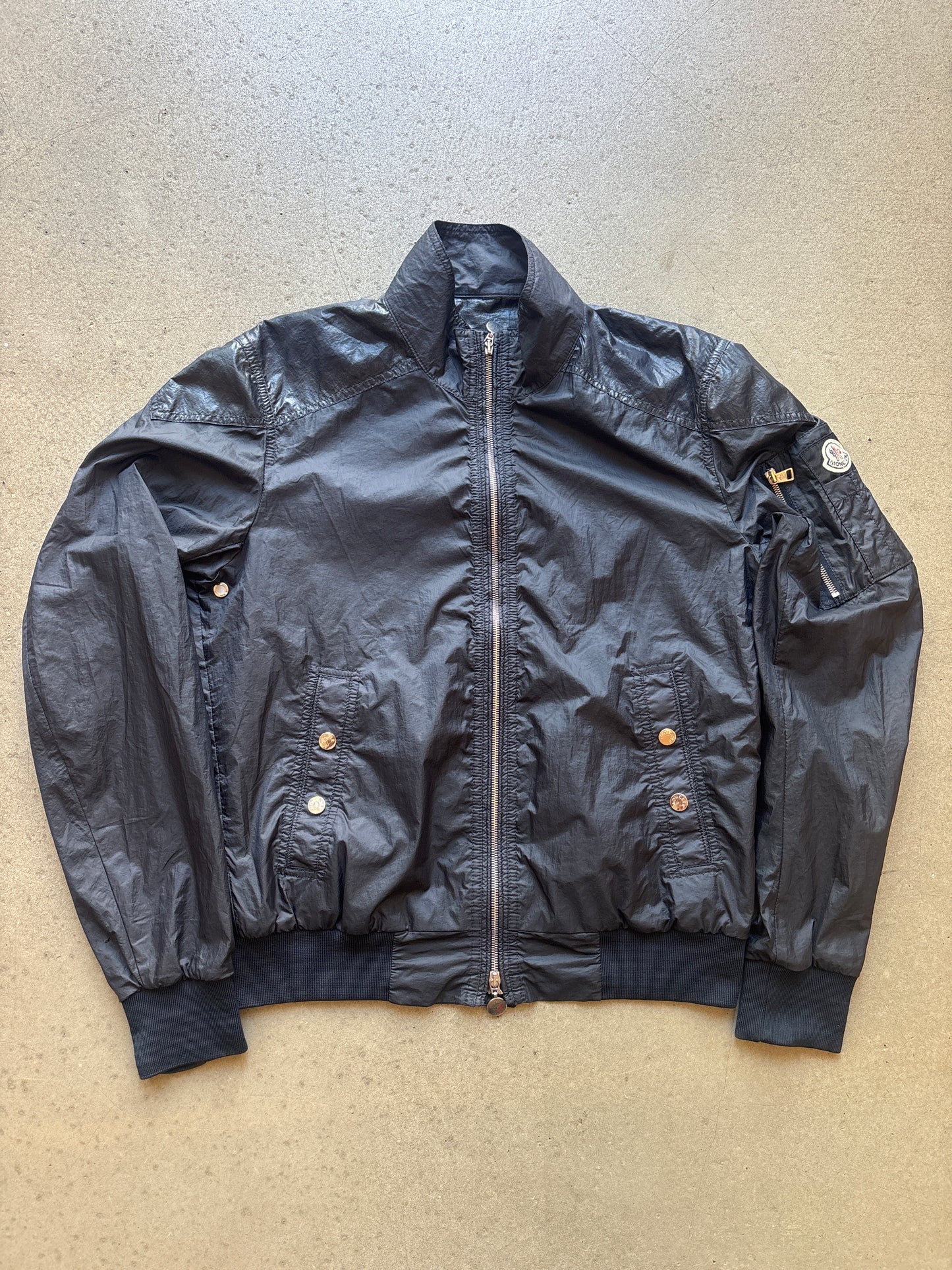 Moncler Lightweight Bomber Jacket Navy Size 3