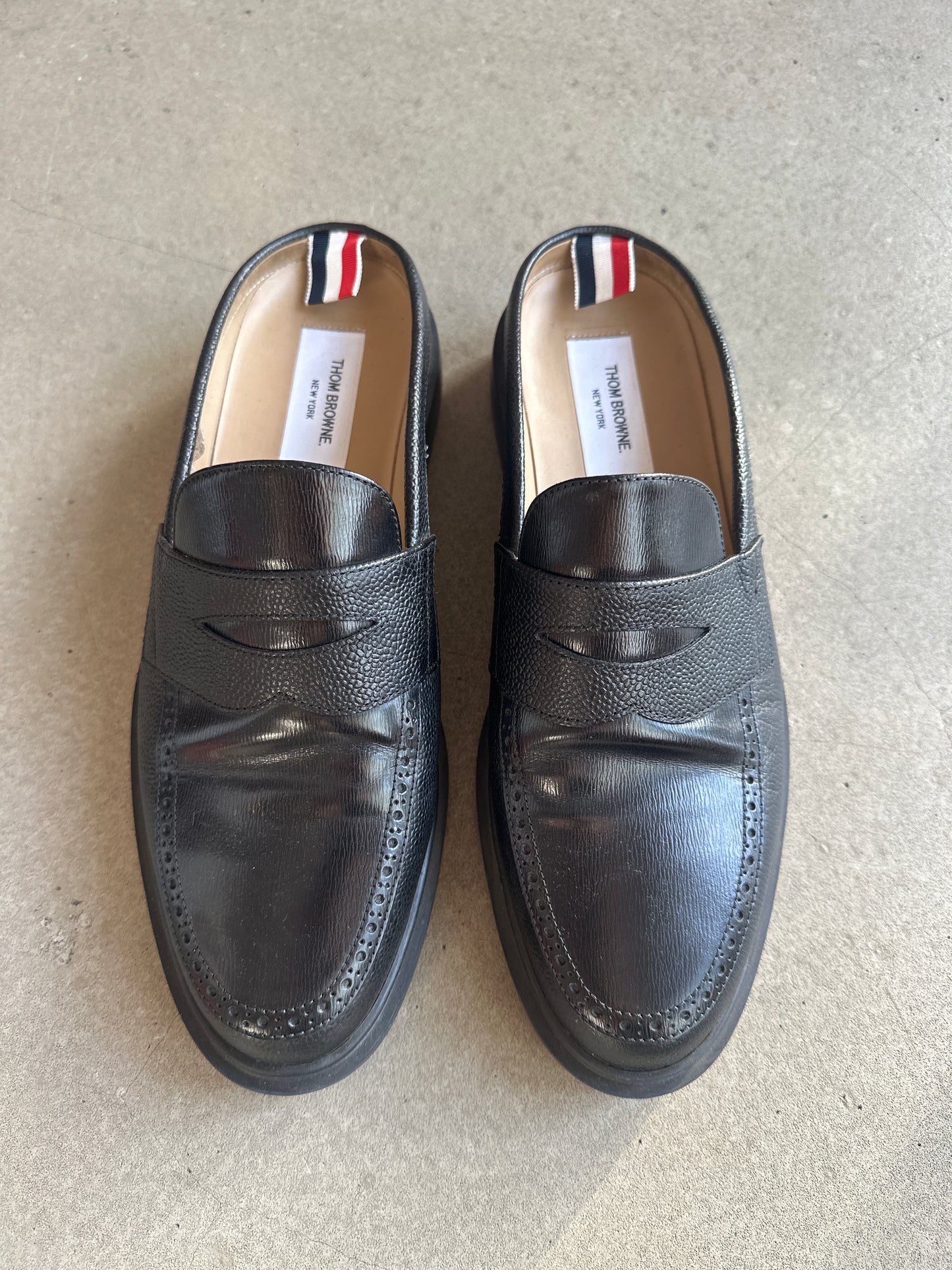 Thom Browne Penny Loafers Black EU 44
