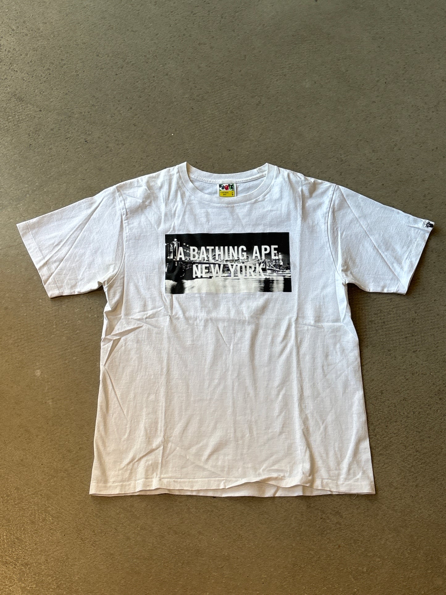 Bape New York Store 10th Anniversary Tee White L