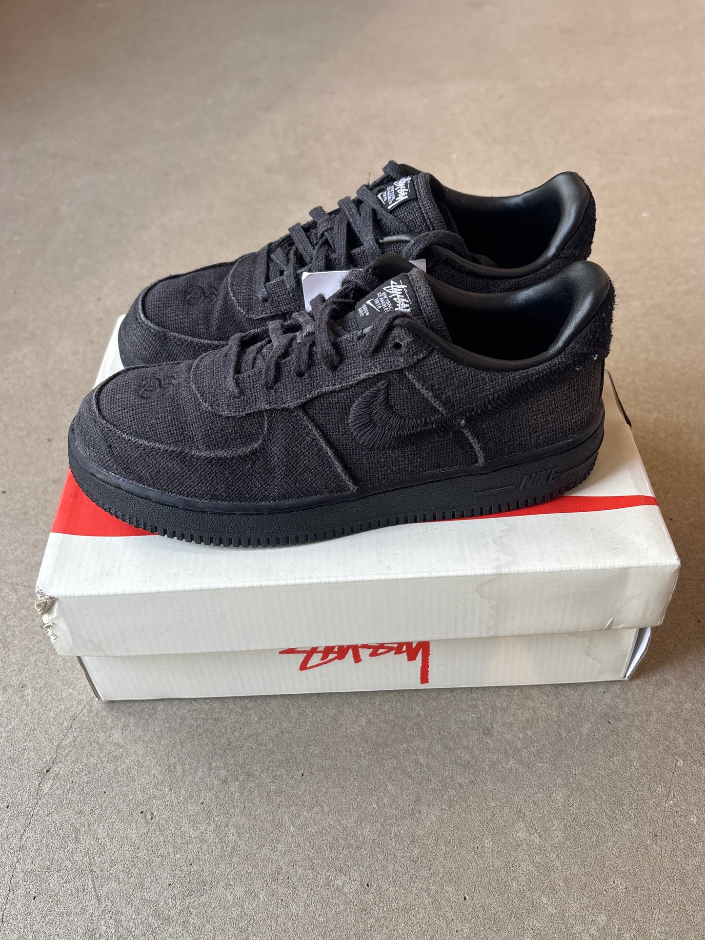 Nike x Stüssy Air Force 1 Black EU 35