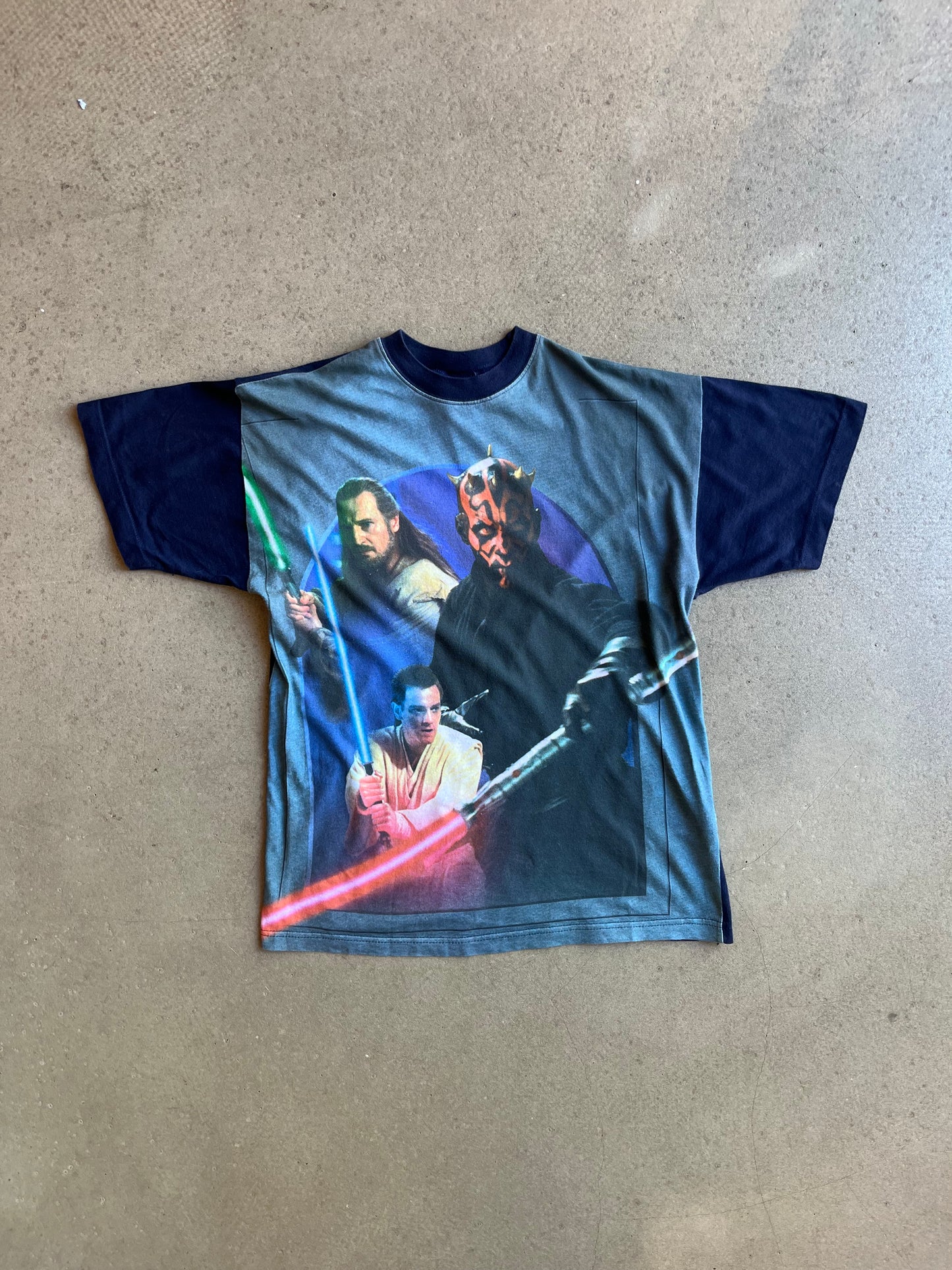 Vintage Star Wars Tee Navy Kids 14