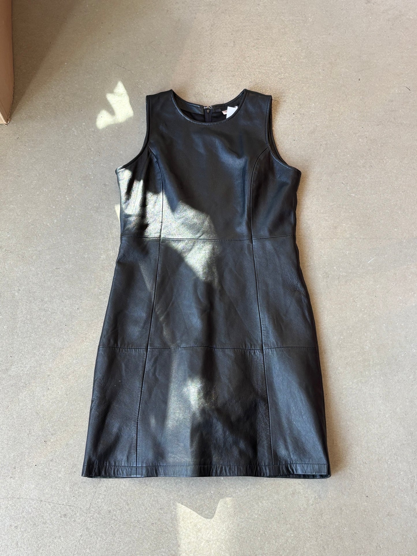 Stefanel Leather Dress Black 42
