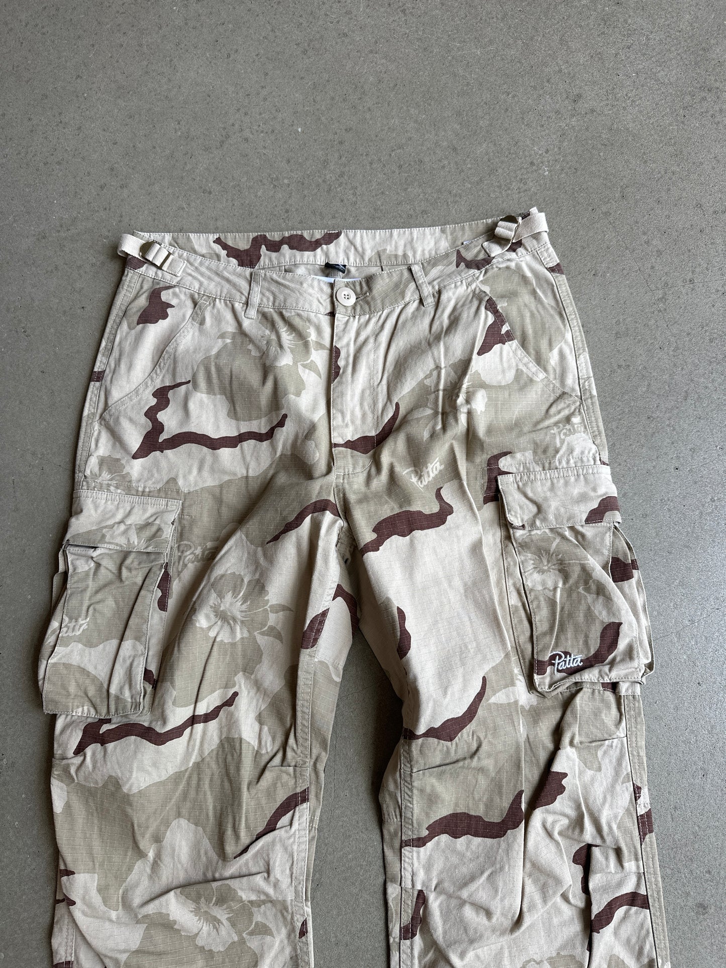 Patta Dessert Camo Cargo Pants Brown Medium