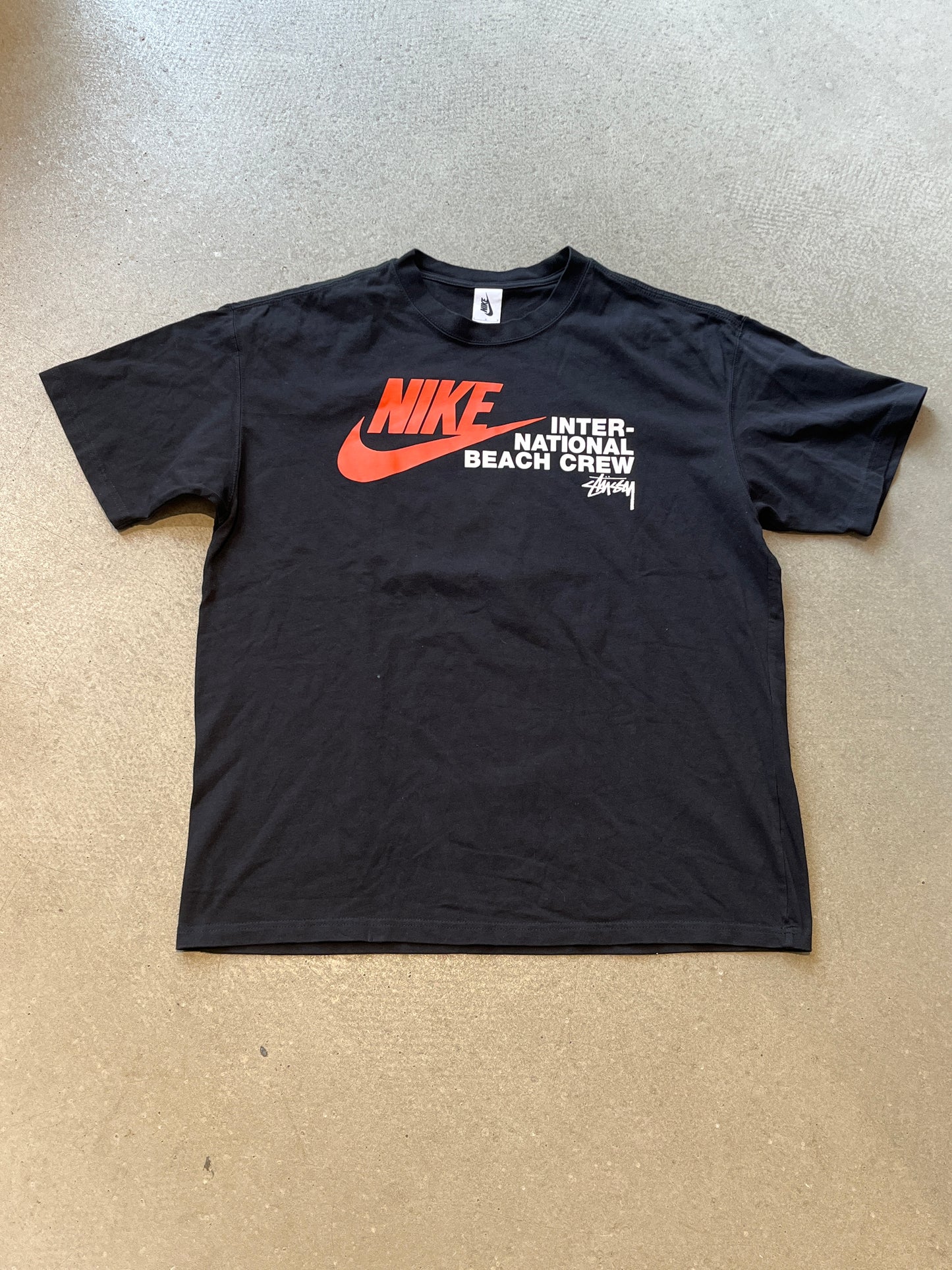 Nike x Stussy International Beach Crew Tee Black L