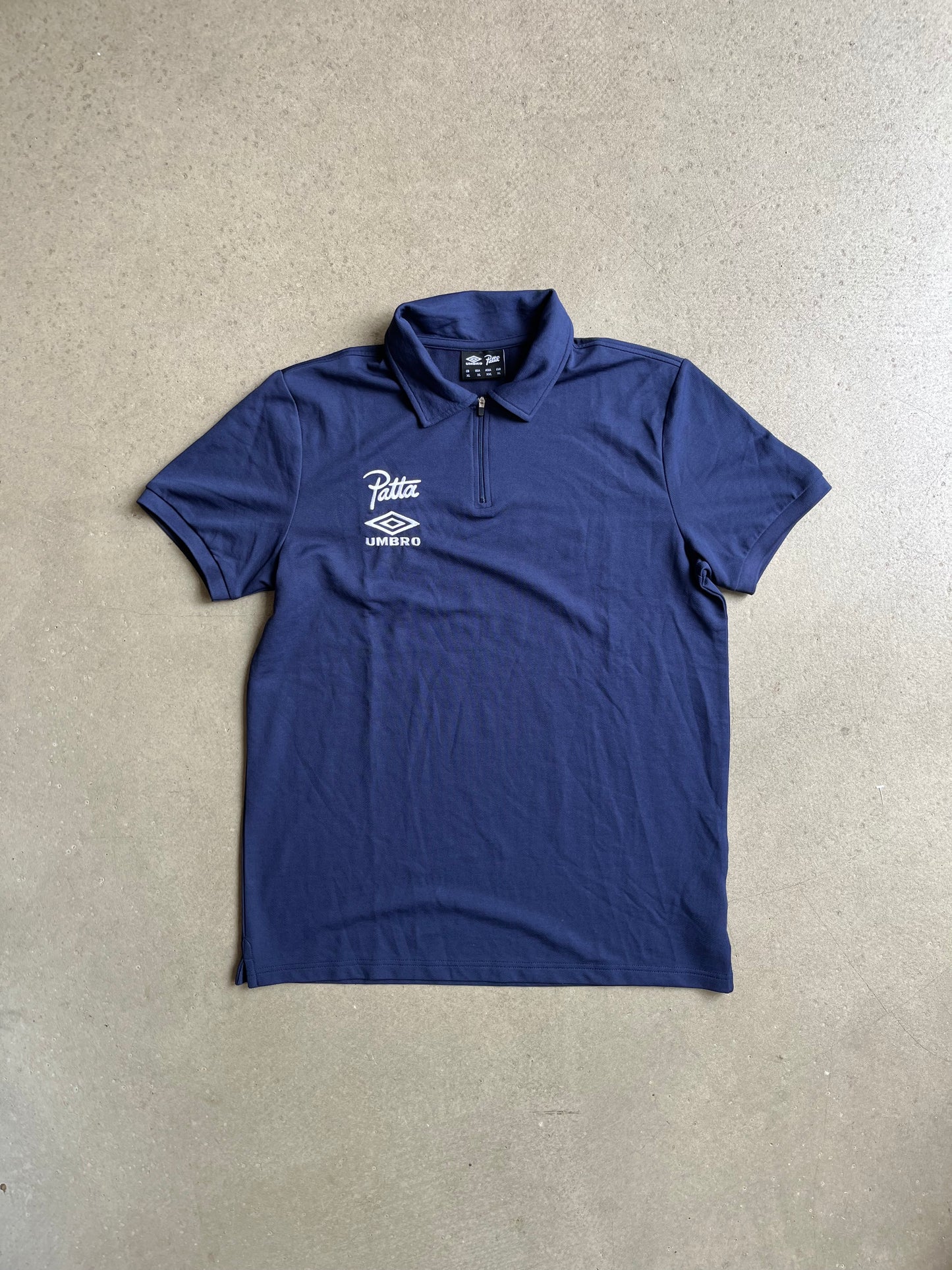 Patta x Umbro Short Sleeve Polo Navy XL