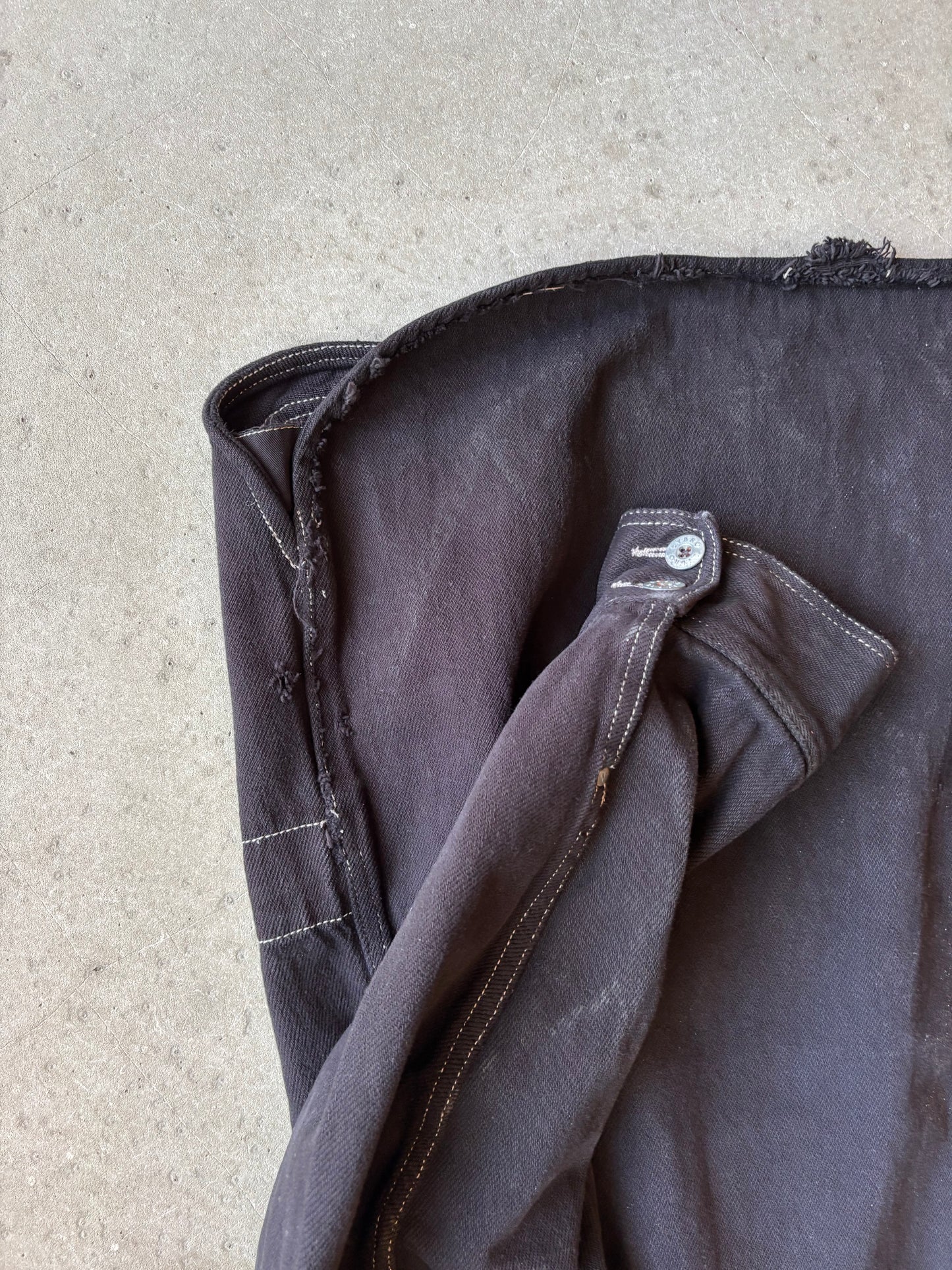 Vintage Japanese Stitched Workwear Jacket Black XL
