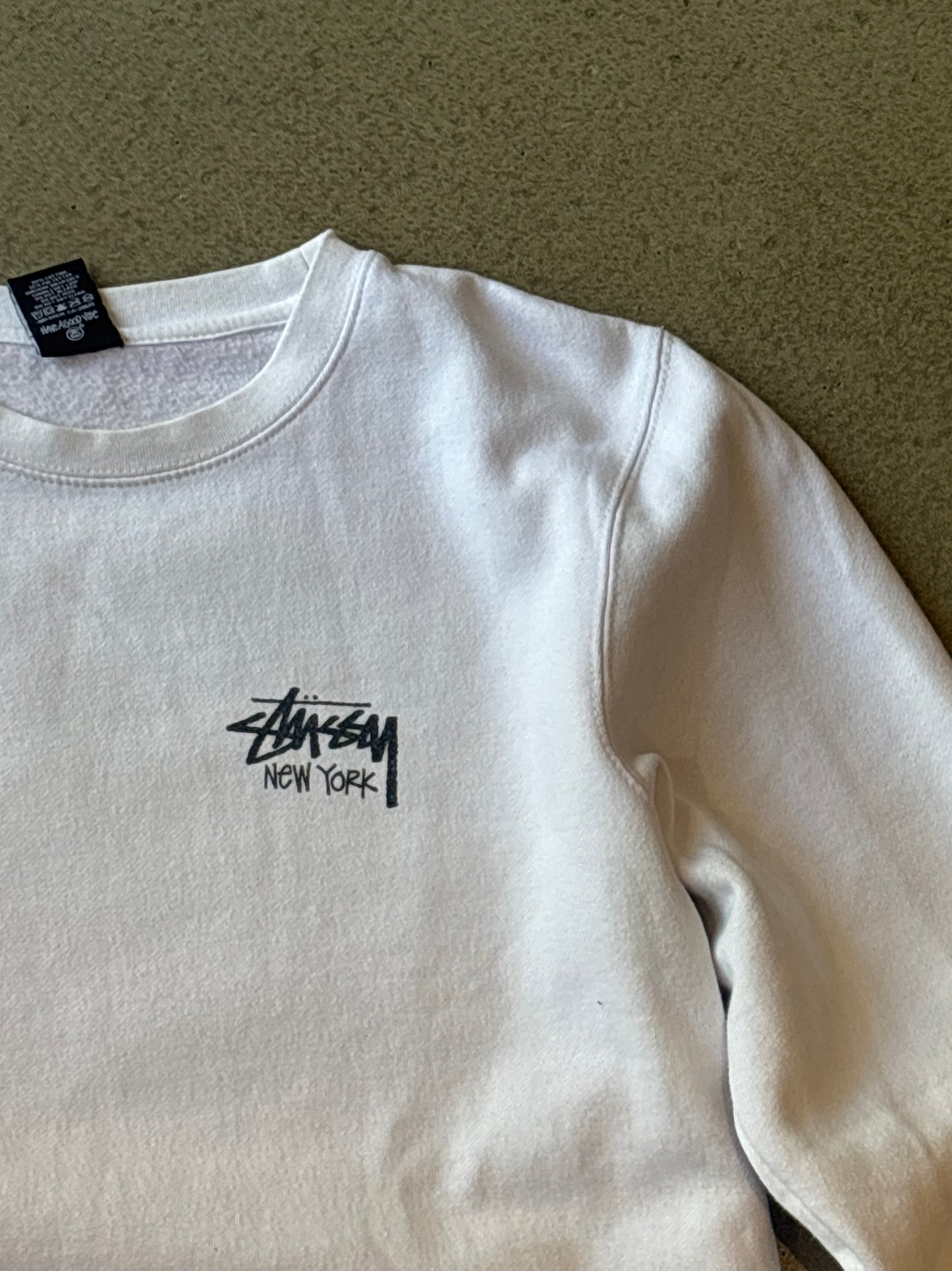 Stussy New York Crewneck White L