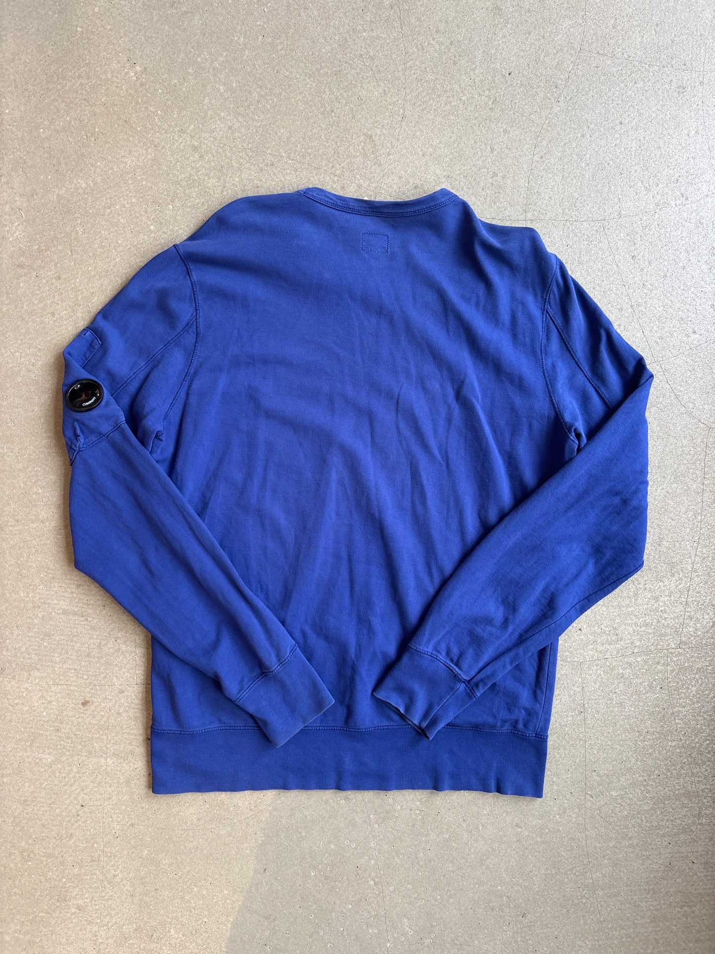 `C.P. Company Lens Roundneck Sweatshirt Blue L