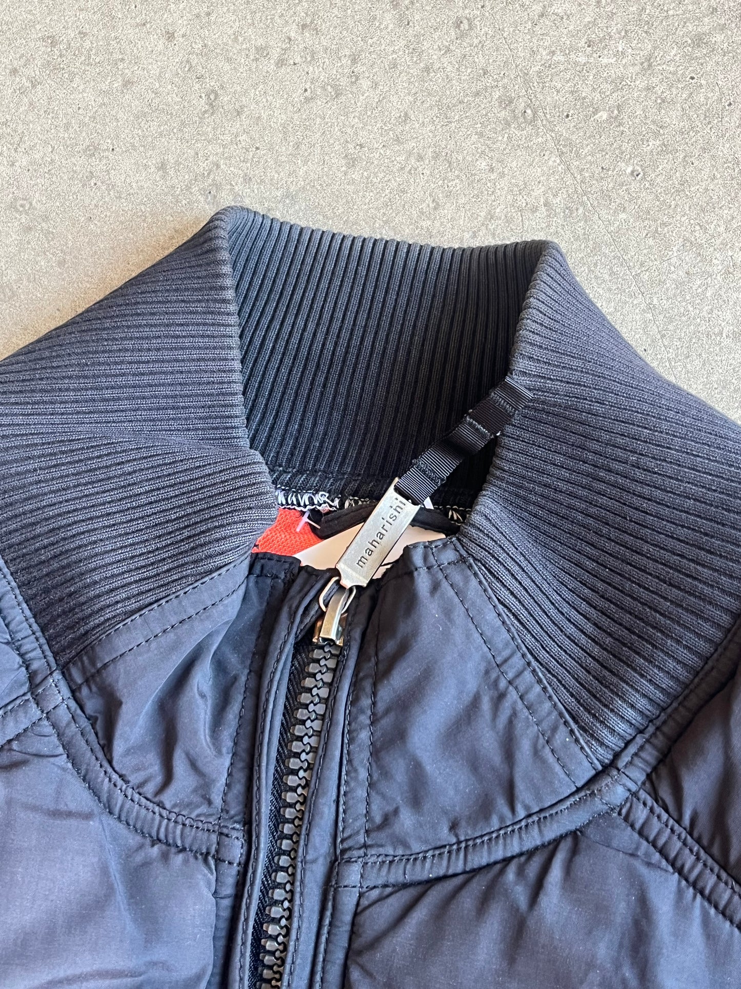 Maharishi Stitched Bomber Jacket Black Large