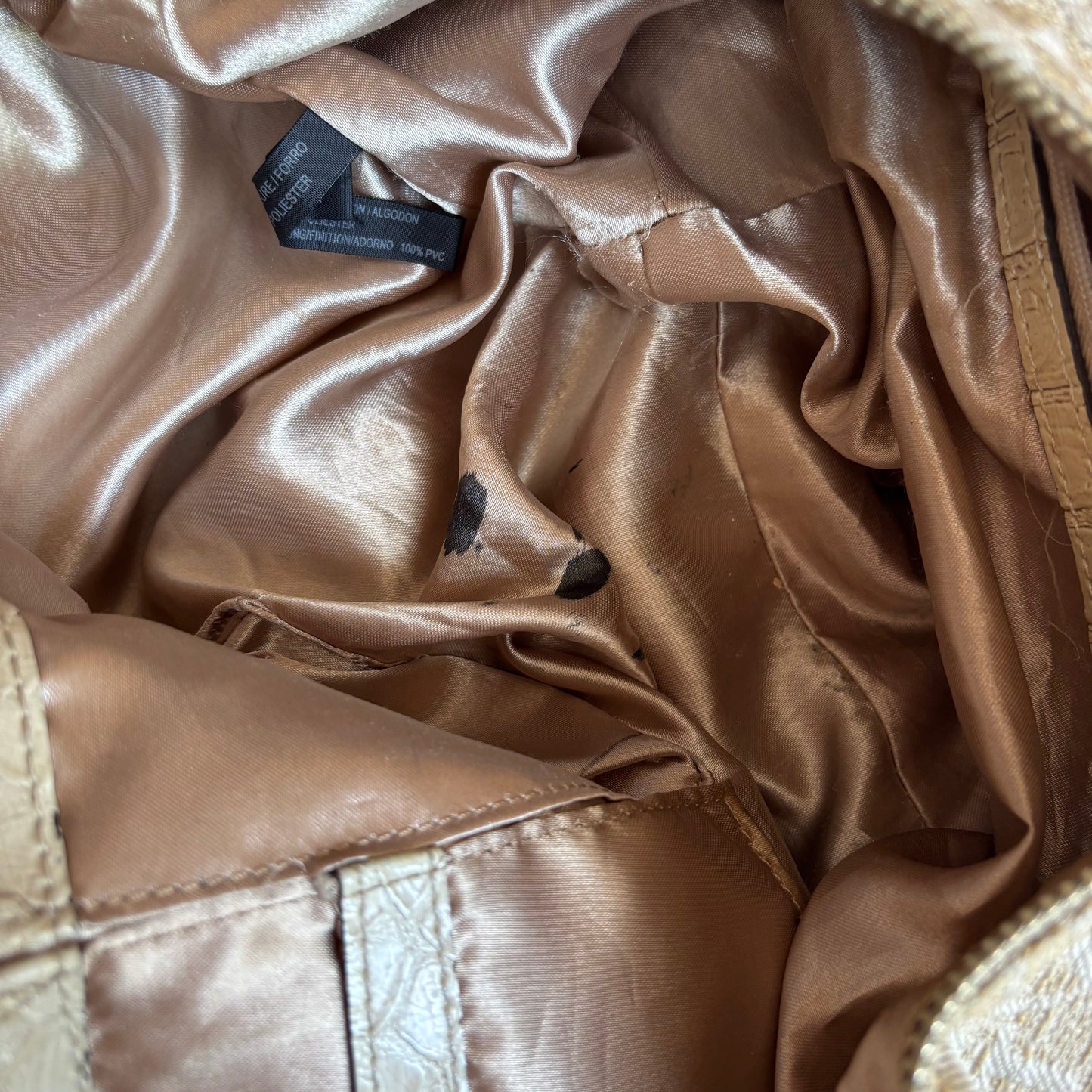 Guess Monogram Studded Hobo Slouchy Shoulder Bag