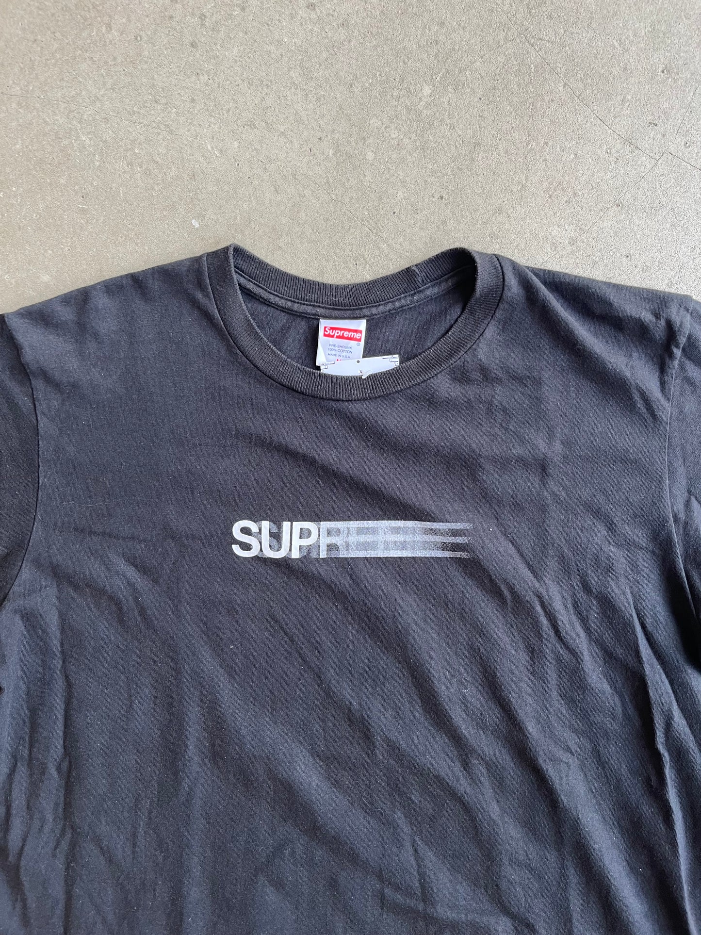 Supreme Motion Logo Tee Black M