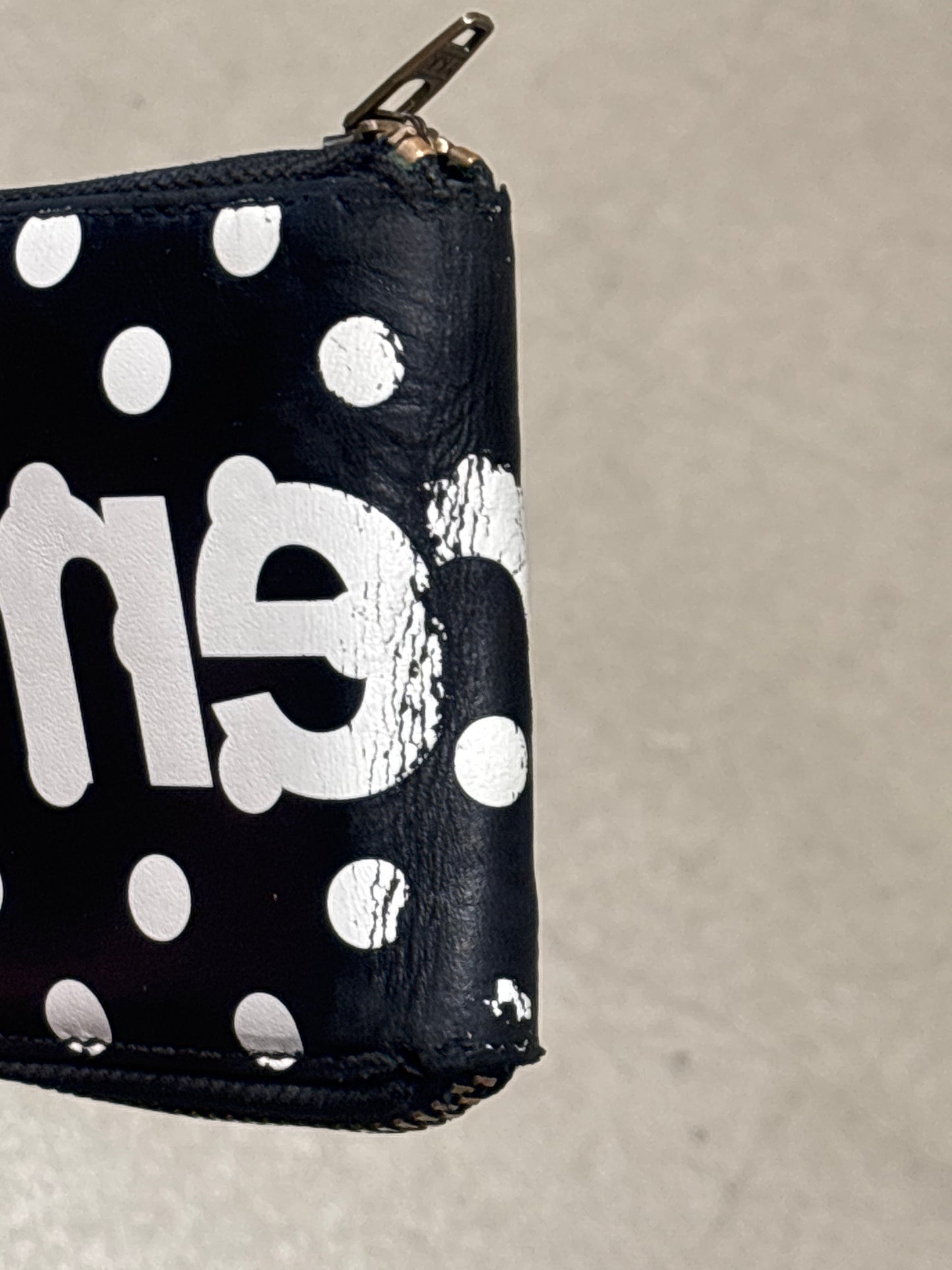 Supreme X CDG Polka Dot Wallet Black