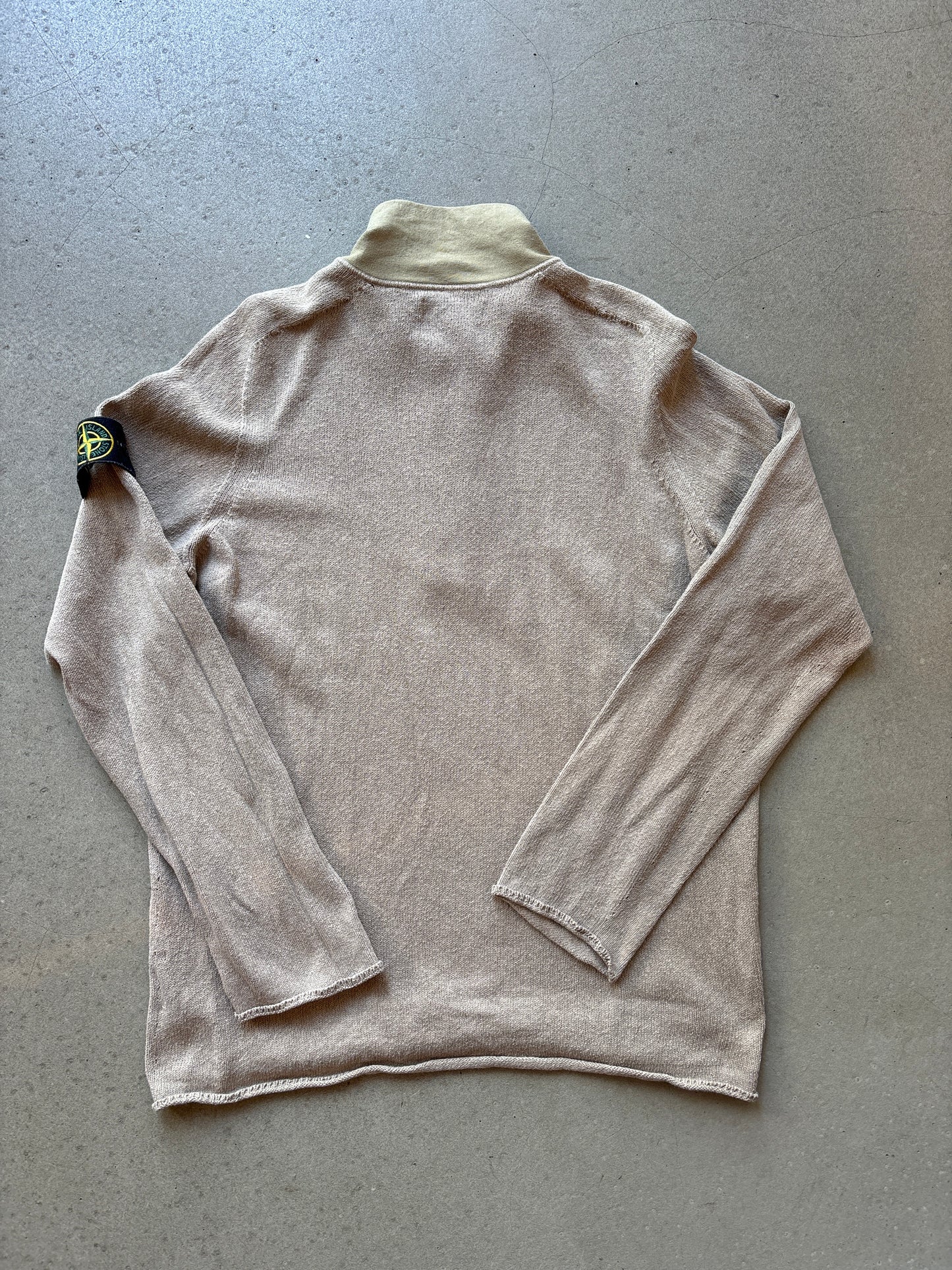 Stone Island Button Up Sweater Beige XL