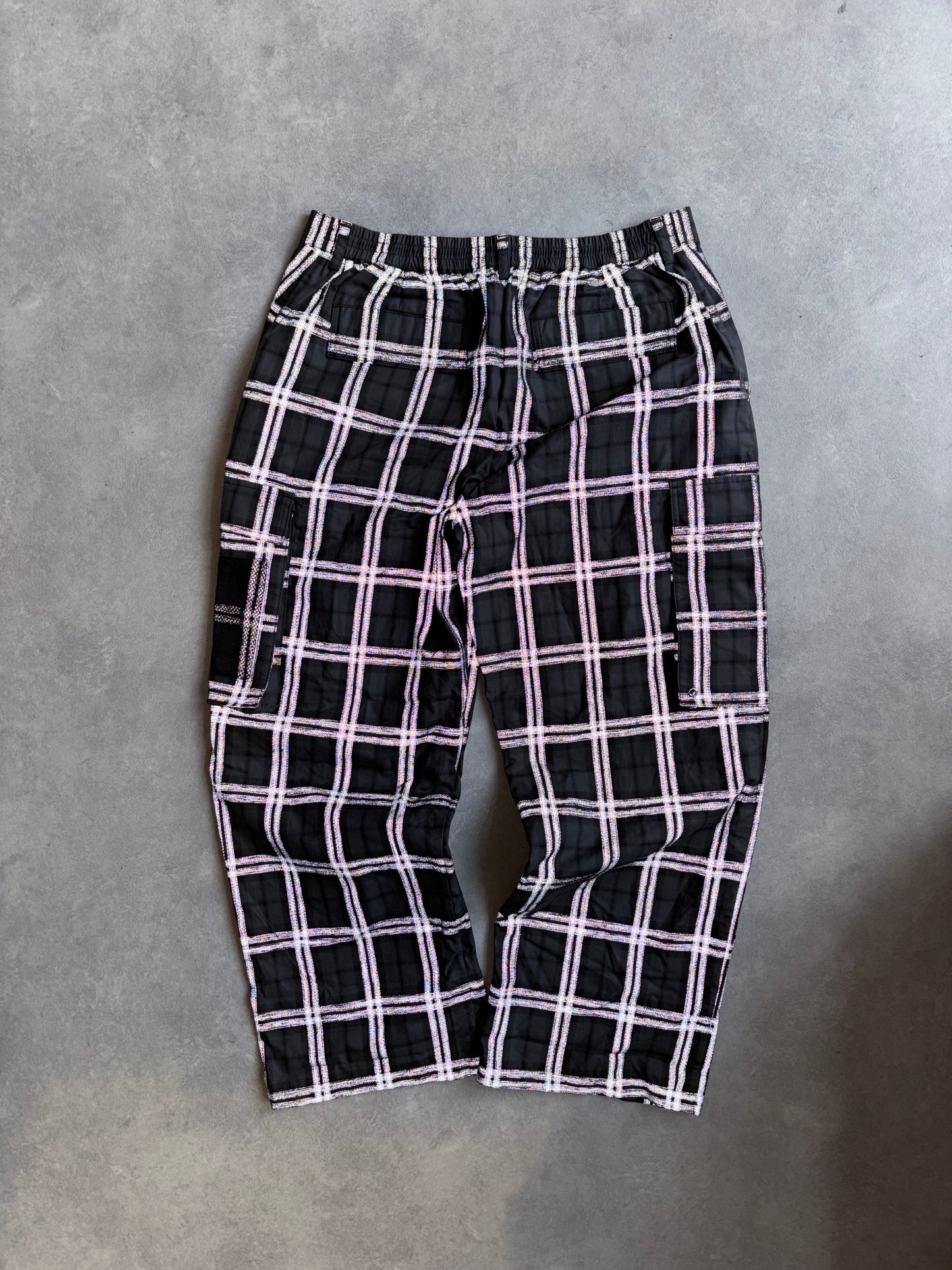 Burberry Pop Trading Company Reflective Cargo Pants Grey Size 56
